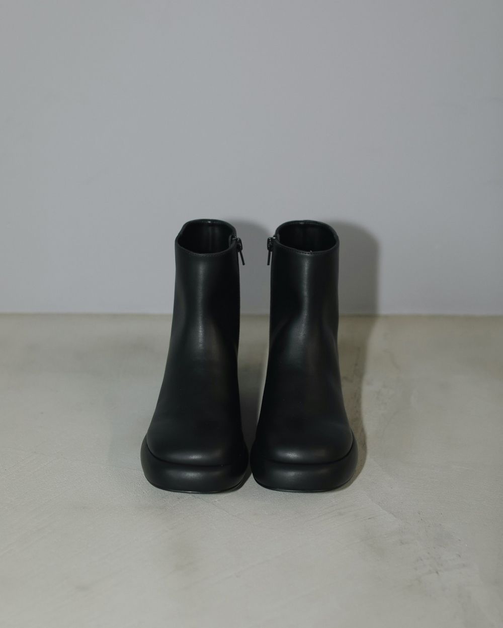 Round Leather Boots Round Leather Boots,ラウンドレザーブーツ,62421097,ブーツ,シューズ,レザーブーツ,合皮,anuke,アンヌーク,lifes,ライフズ