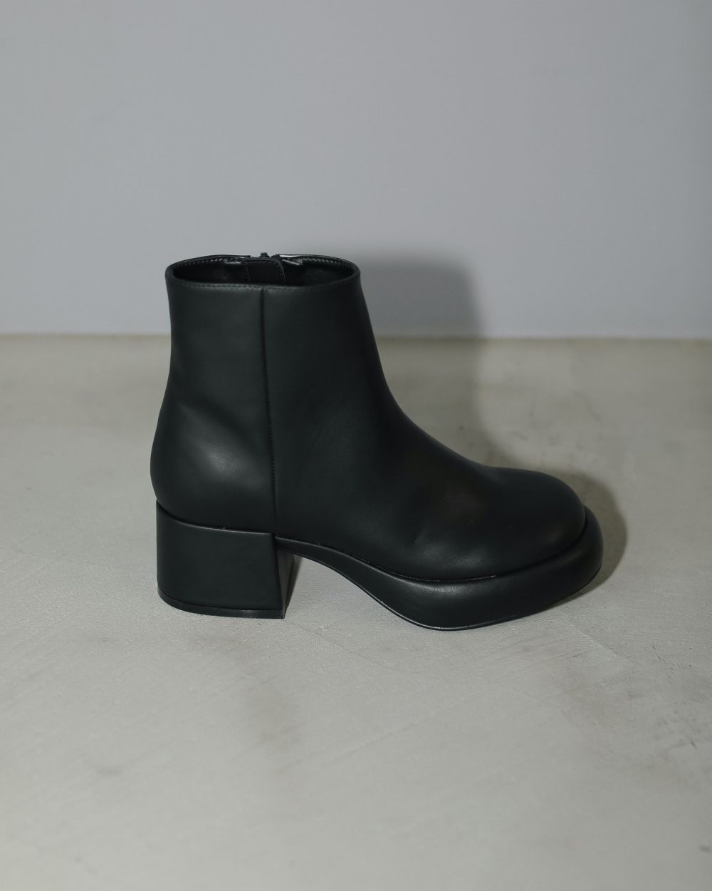 Round Leather Boots Round Leather Boots,ラウンドレザーブーツ,62421097,ブーツ,シューズ,レザーブーツ,合皮,anuke,アンヌーク,lifes,ライフズ