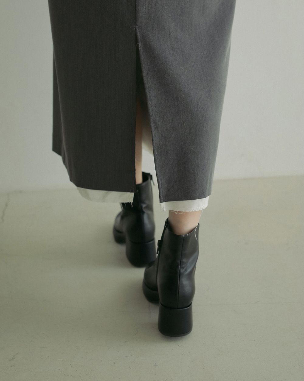 Round Leather Boots Round Leather Boots,ラウンドレザーブーツ,62421097,ブーツ,シューズ,レザーブーツ,合皮,anuke,アンヌーク,lifes,ライフズ