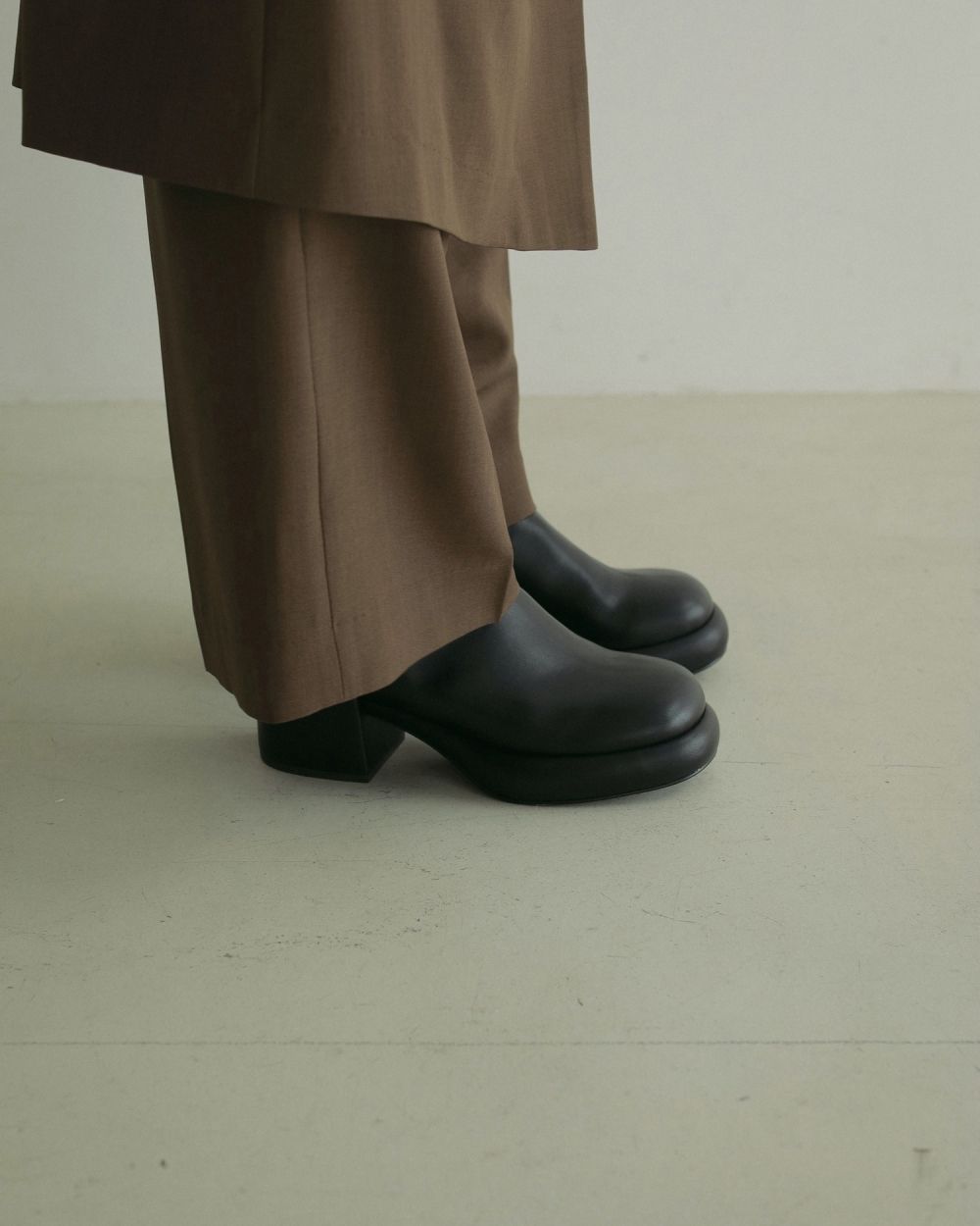 Round Leather Boots Round Leather Boots,ラウンドレザーブーツ,62421097,ブーツ,シューズ,レザーブーツ,合皮,anuke,アンヌーク,lifes,ライフズ