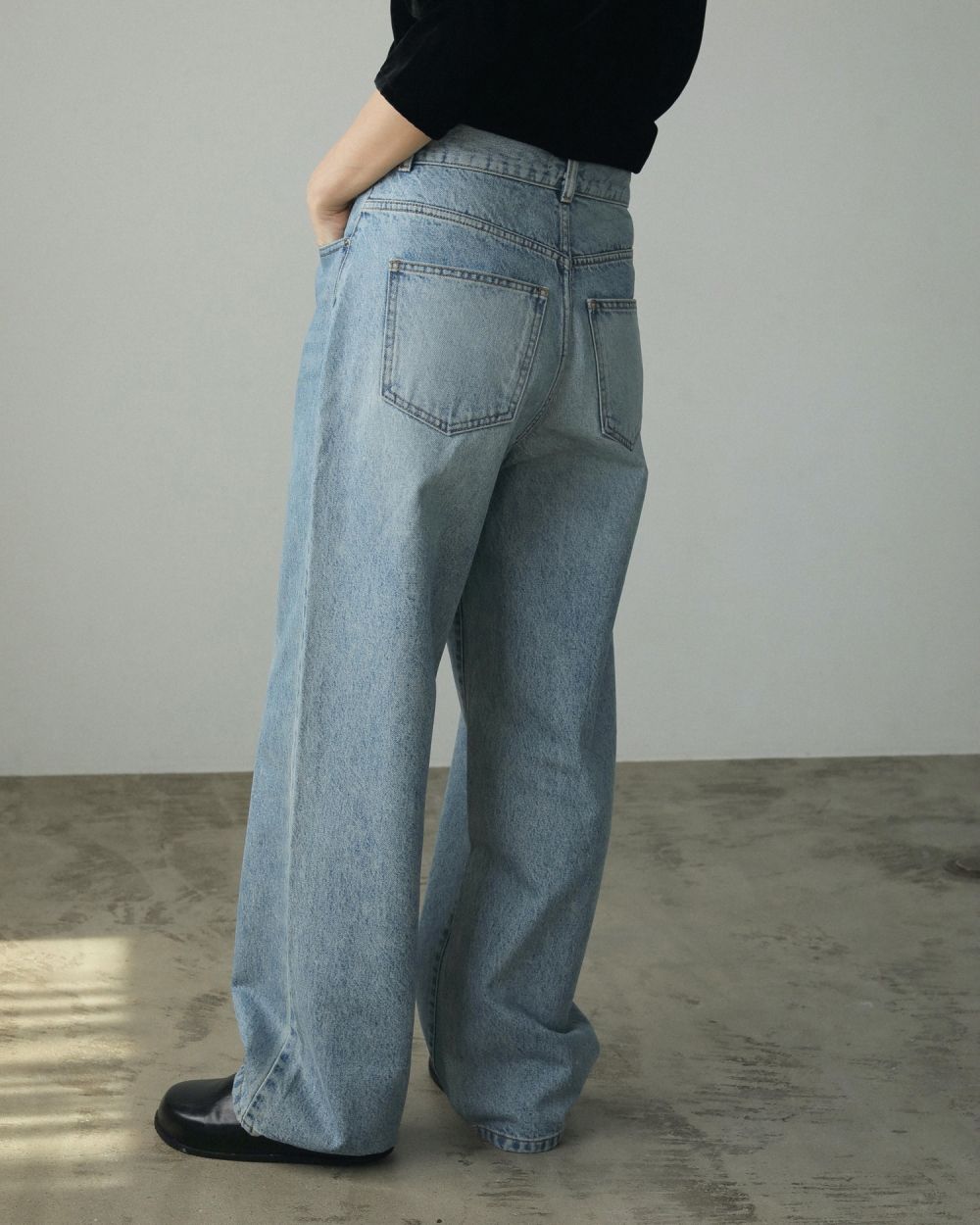 Bleach Denim Bleach Denim,パンツ,ボトムス,デニム,ハイウエスト,ワイド,ストレート,脚長効果,62421401,秋冬,anuke,アンヌーク,lifes,ライフズ