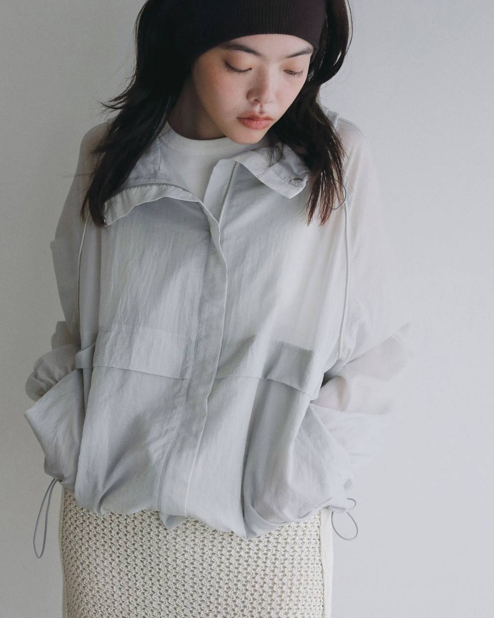 Nylon Light Blouson Nylon Light Blouson,ナイロンライトブルゾン,62510203,ブルゾン,アウター,羽織,ナイロン素材,ànuke,アンヌーク,lifes,ライフズ,25ss