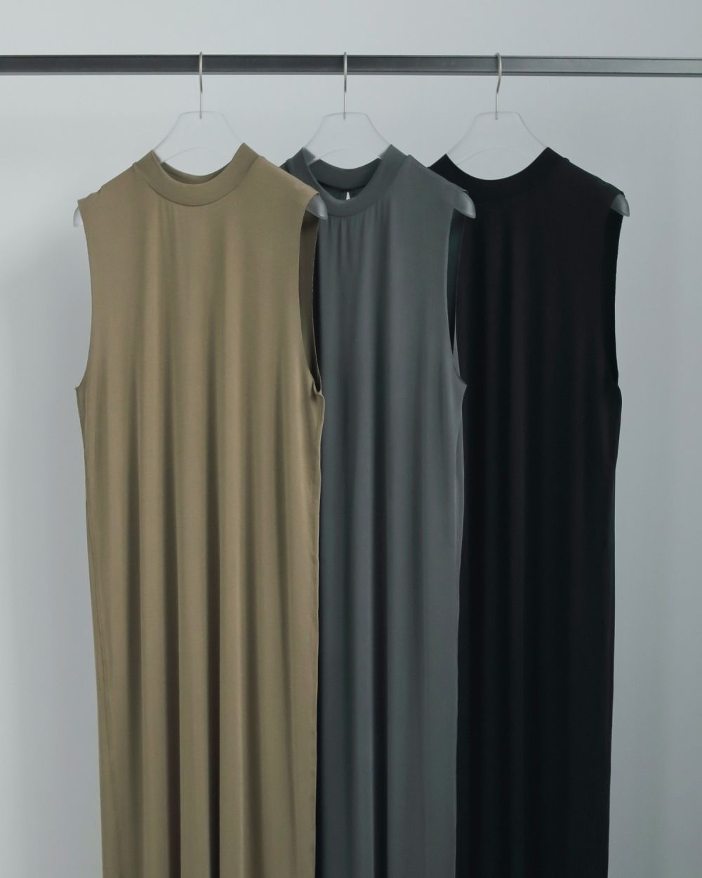 Sleeveless Cut Onepiece Sleeveless Cut Onepiece,スリーブレスカットワンピース,62510315,ワンピース,ワンピ,ドレス,ノースリーブ,マットな質感,カットソーワンピース,ànuke,アンヌーク,lifes,ライフズ,25ss