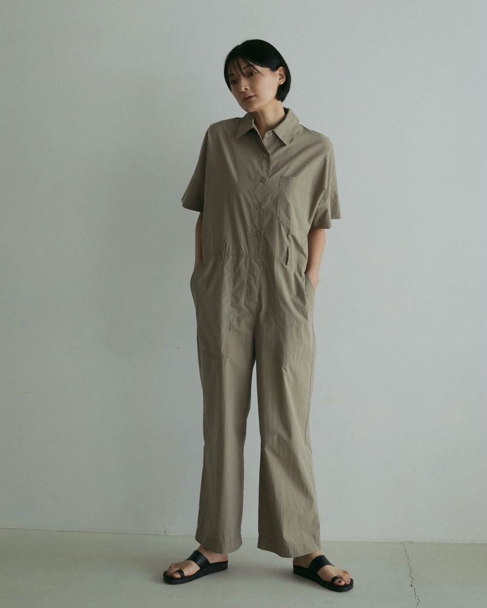 Halfsleeve Shirts Combinaison Halfsleeve Shirts Combinaison,ハーフスリーブシャツコンビネゾン,62510320,シャツコンビネゾン,コンビネゾン,ànuke,トアンヌーク,lifes,ライフズ,25ss