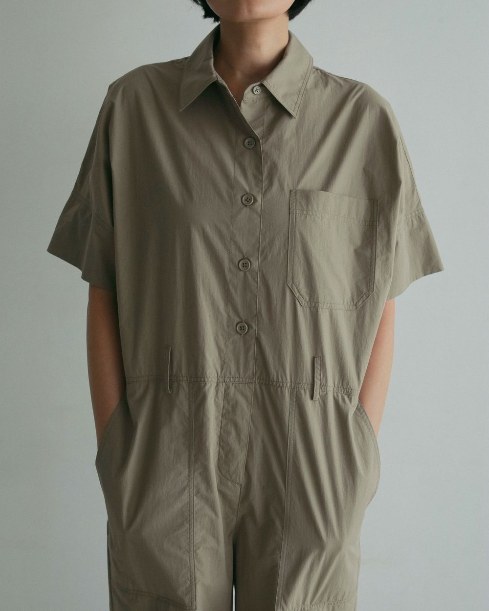 Halfsleeve Shirts Combinaison Halfsleeve Shirts Combinaison,ハーフスリーブシャツコンビネゾン,62510320,シャツコンビネゾン,コンビネゾン,ànuke,トアンヌーク,lifes,ライフズ,25ss