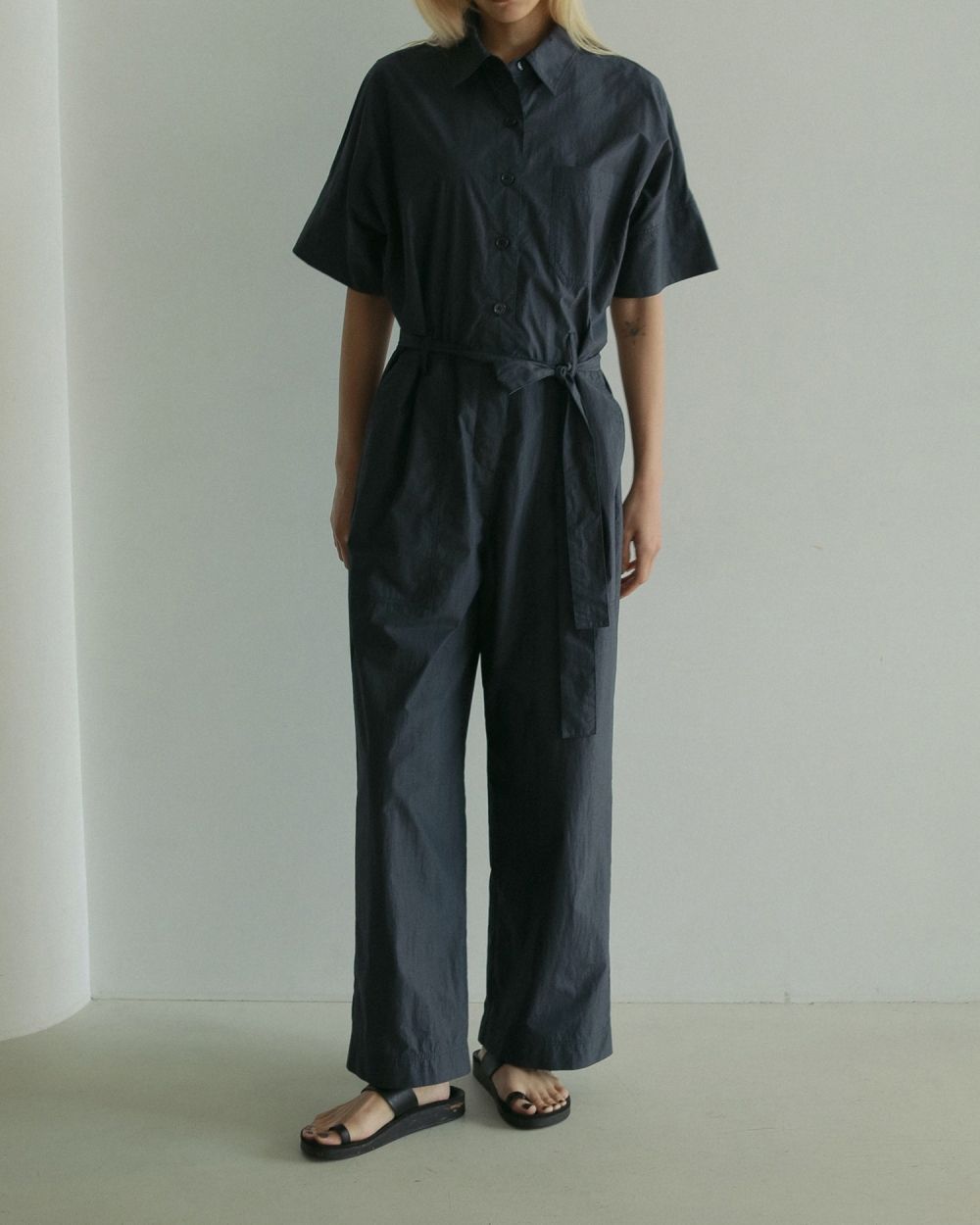 Halfsleeve Shirts Combinaison Halfsleeve Shirts Combinaison,ハーフスリーブシャツコンビネゾン,62510320,シャツコンビネゾン,コンビネゾン,ànuke,トアンヌーク,lifes,ライフズ,25ss