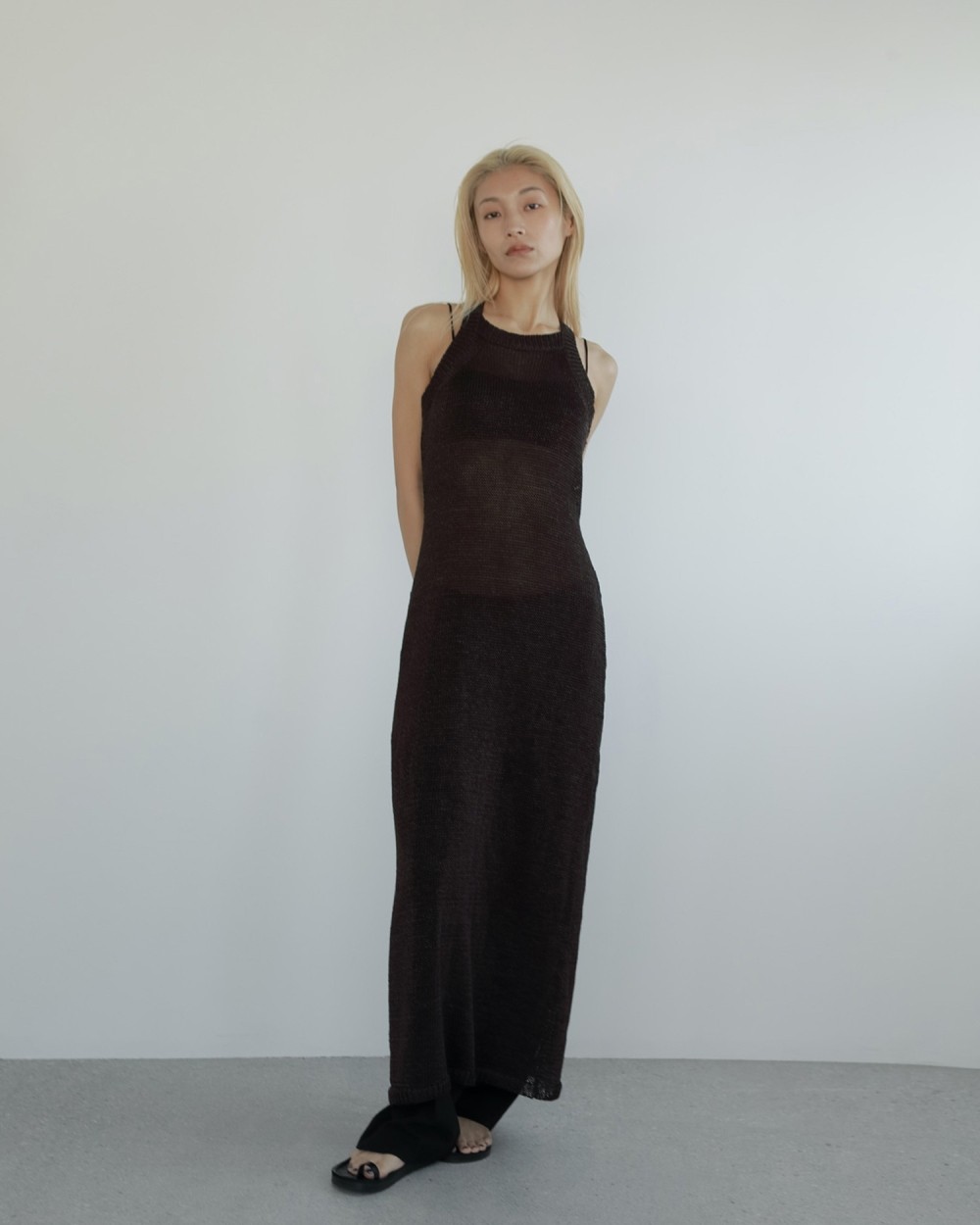 Strawyarn Knit Onepiece Strawyarn Knit Onepiece,ストローヤーンニットワンピース,62510321,ワンピース,ワンピ,ニットワンピース,ロング丈,ànuke,トアンヌーク,lifes,ライフズ,25ss