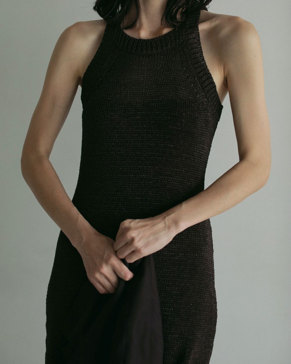 Strawyarn Knit Onepiece Strawyarn Knit Onepiece,ストローヤーンニットワンピース,62510321,ワンピース,ワンピ,ニットワンピース,ロング丈,ànuke,トアンヌーク,lifes,ライフズ,25ss