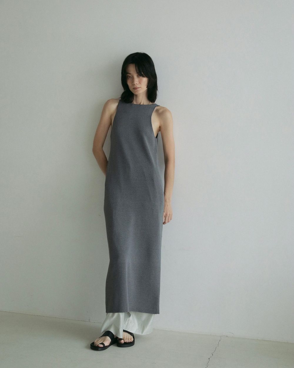 Americansleeve Knit Onepiece Americansleeve Knit Onepiece,アメリカンスリーブニットワンピース,62510322,ワンピース,ワンピ,ノースリーブ,ニットワンピース,ànuke,アンヌーク,lifes,ライフズ,25ss