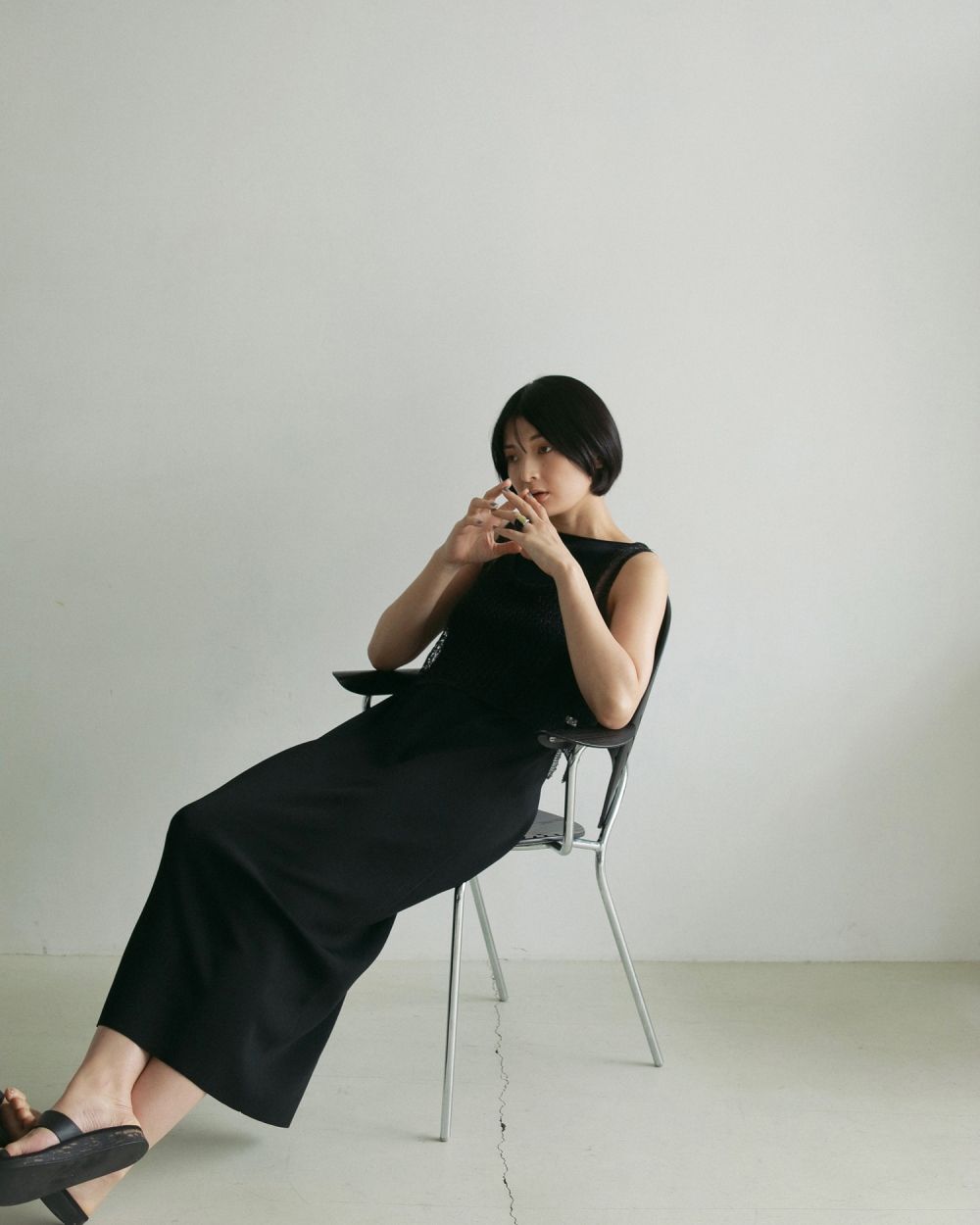 Americansleeve Knit Onepiece Americansleeve Knit Onepiece,アメリカンスリーブニットワンピース,62510322,ワンピース,ワンピ,ノースリーブ,ニットワンピース,ànuke,アンヌーク,lifes,ライフズ,25ss