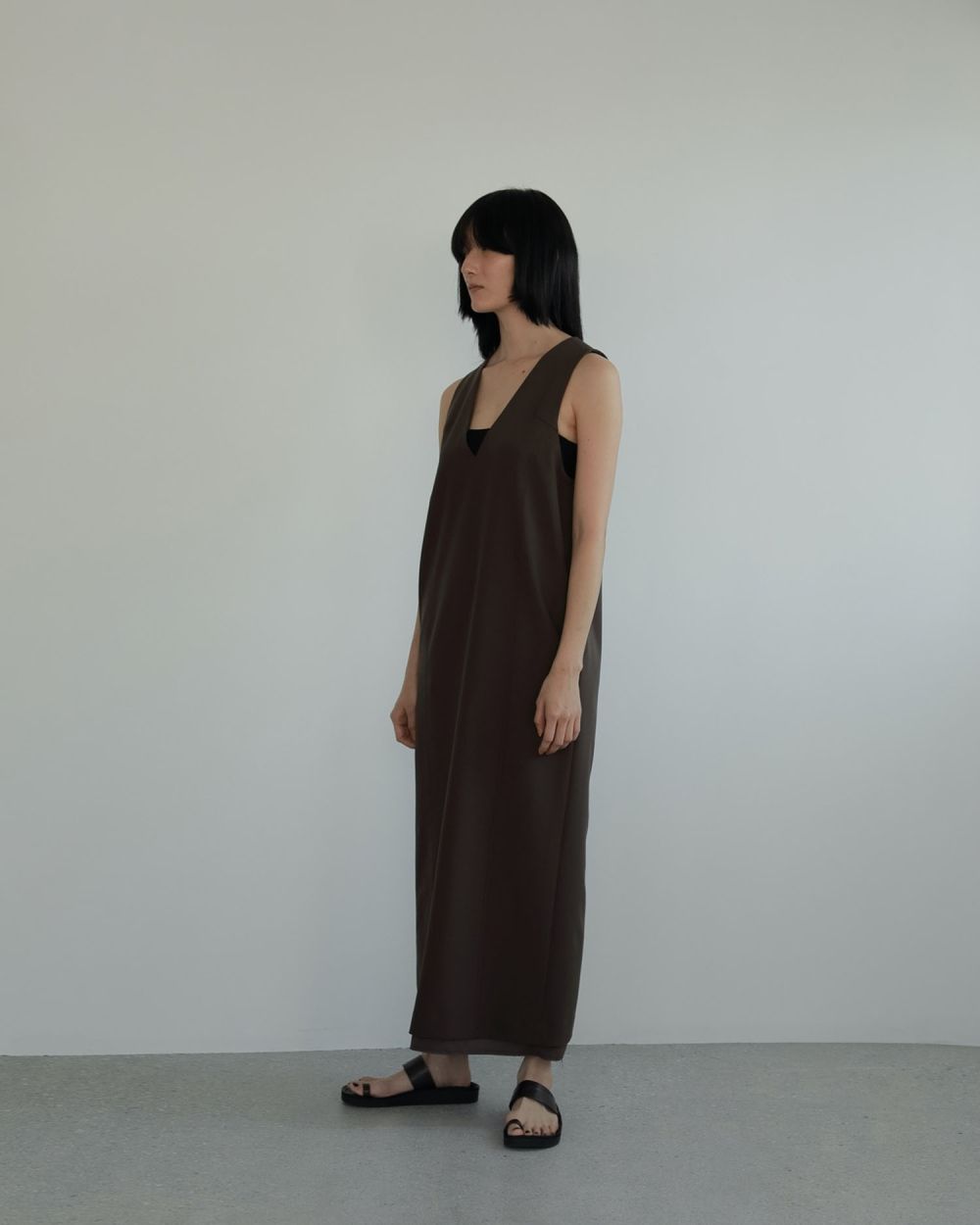 Cutoff Vneck Onepiece Cutoff Vneck Onepiece,カットオフブイネックワンピース,62510324,ワンピース,OP,きれいめ,ànuke,トアンヌーク,lifes,ライフズ,25ss