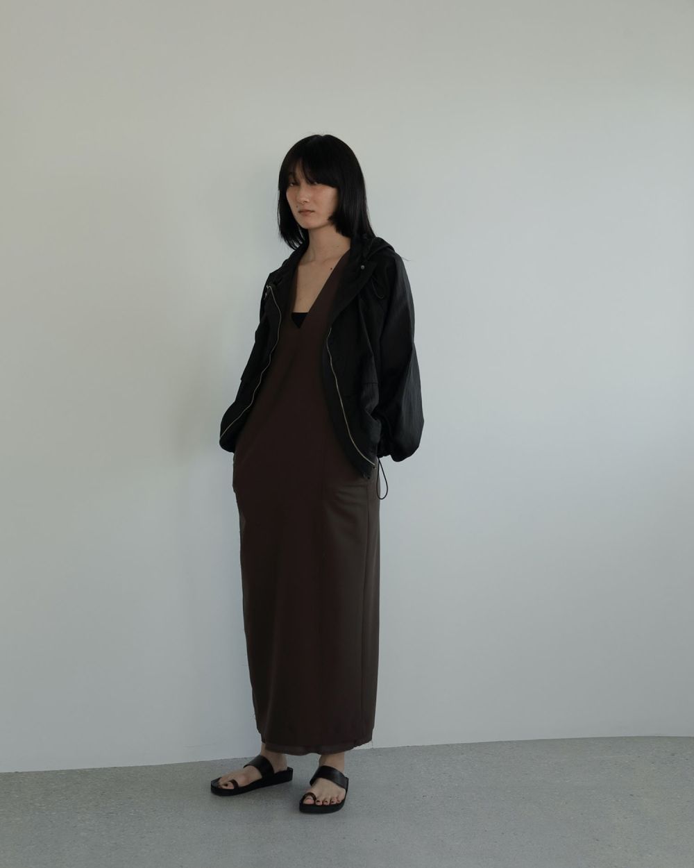 Cutoff Vneck Onepiece Cutoff Vneck Onepiece,カットオフブイネックワンピース,62510324,ワンピース,OP,きれいめ,ànuke,トアンヌーク,lifes,ライフズ,25ss