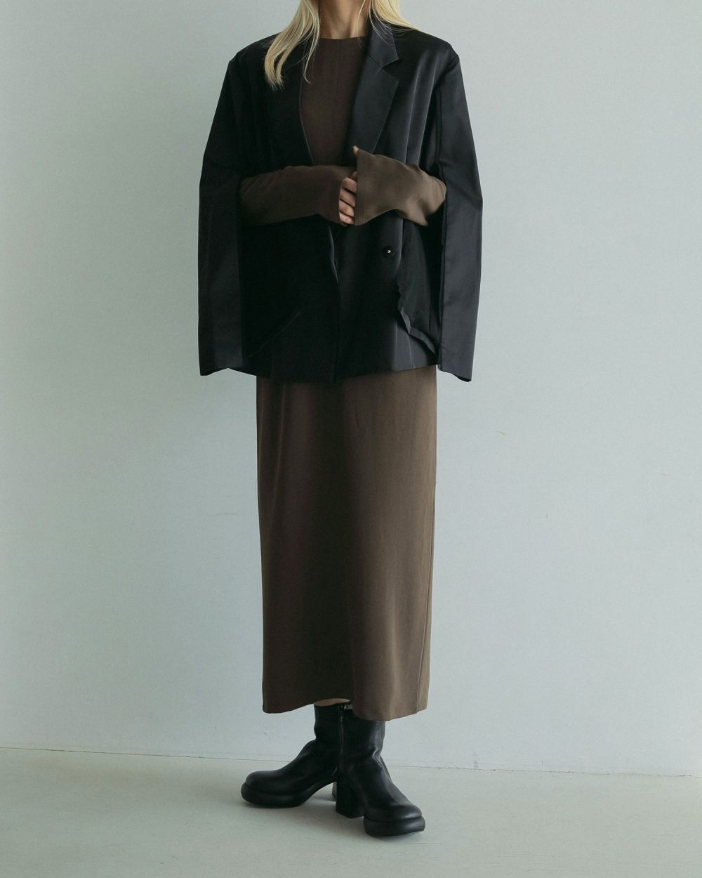 Backopen Georgette Onepiece Backopen Georgette Onepiece,バックオープンジョーゼットワンピース,62510325,ワンピース,ワンピ,ロング丈,ànuke,トアンヌーク,lifes,ライフズ,25ss