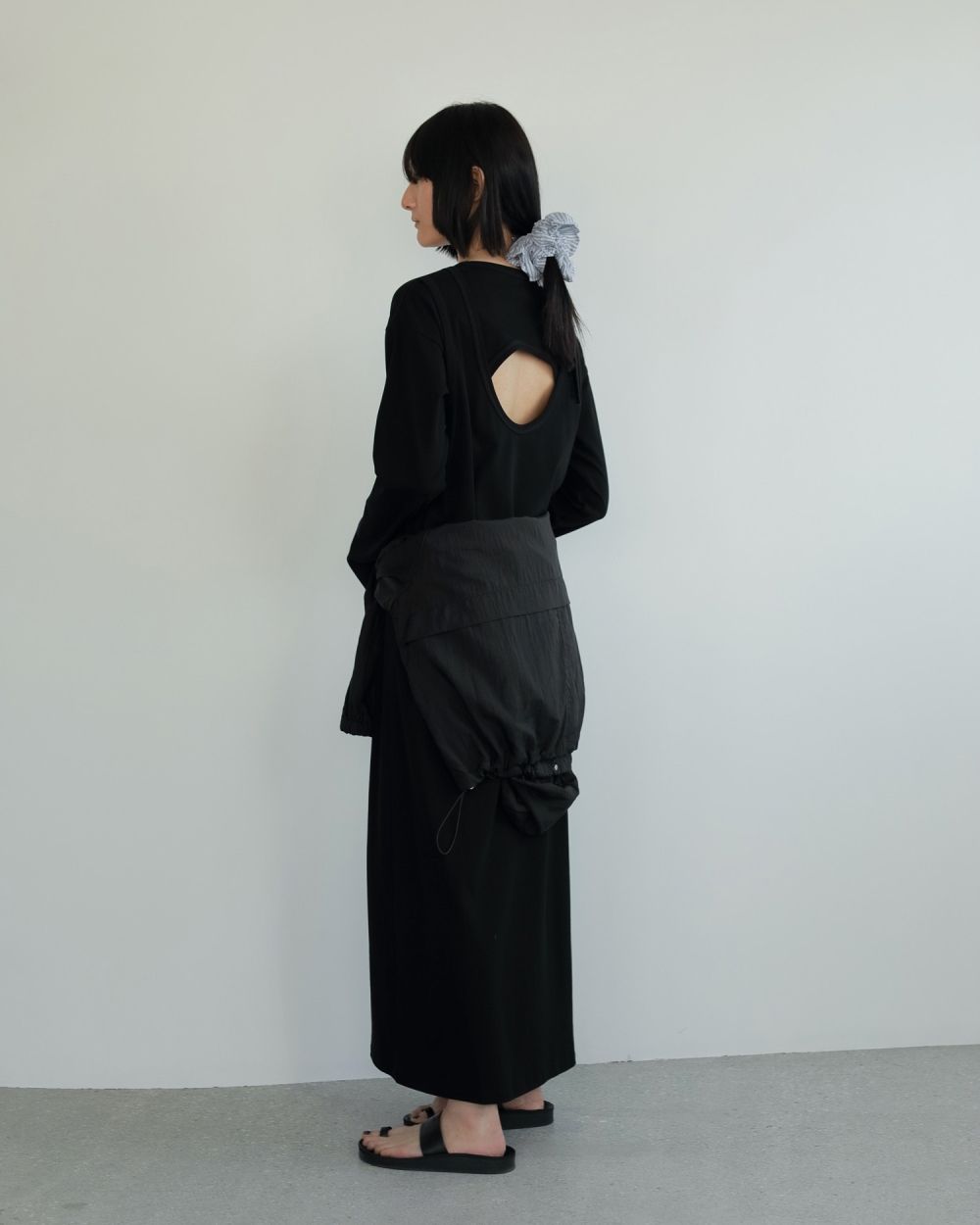 Back Layered Onepiece Back Layered Onepiece,バックレイヤードワンピース,62510328,ワンピース,ワンピ,OP,カットソー素材,長袖,ànuke,アンヌーク,lifes,ライフズ,25ss