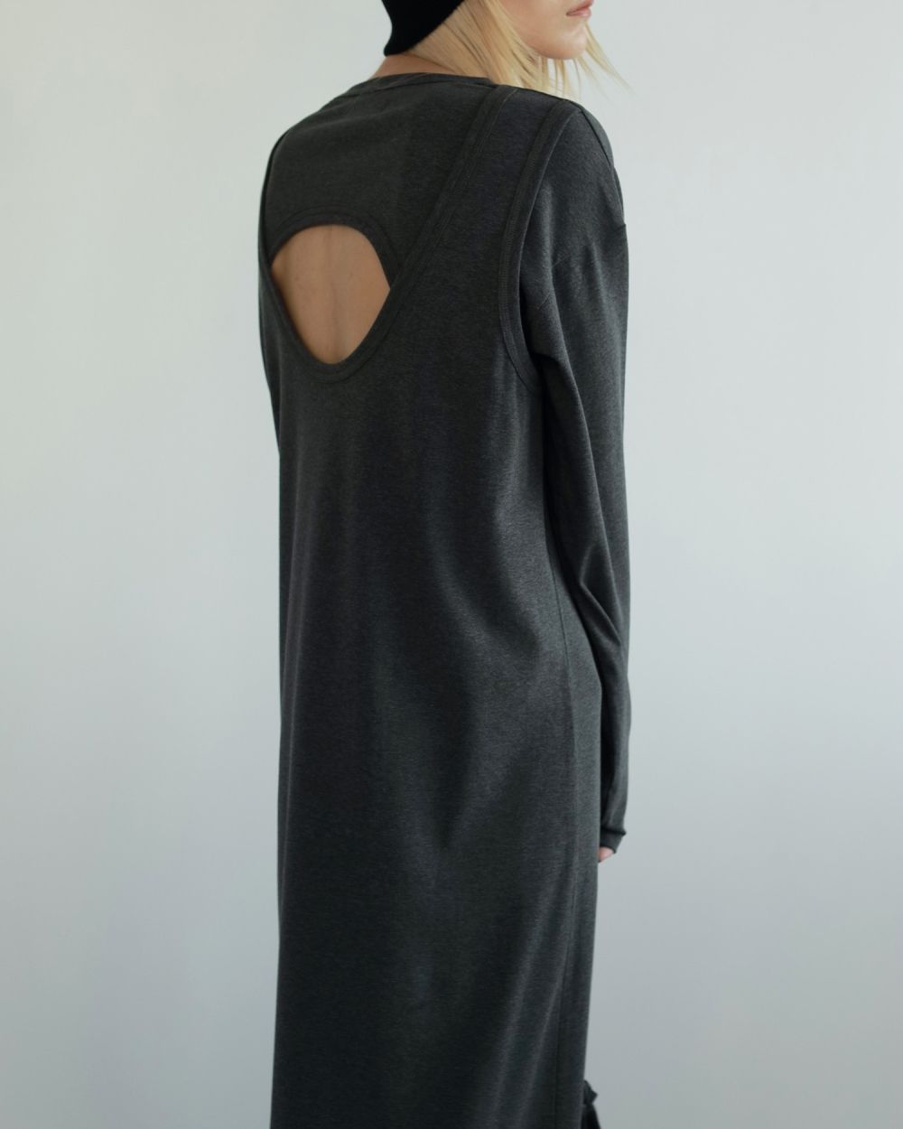 Back Layered Onepiece Back Layered Onepiece,バックレイヤードワンピース,62510328,ワンピース,ワンピ,OP,カットソー素材,長袖,ànuke,アンヌーク,lifes,ライフズ,25ss