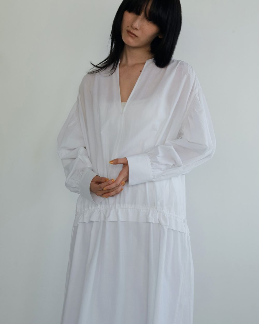Skipper Gather Onepiece Skipper Gather Onepiece,スキッパーギャザーワンピース,62510329,ワンピース,ワンピ,ànuke,アンヌーク,lifes,ライフズ,25ss