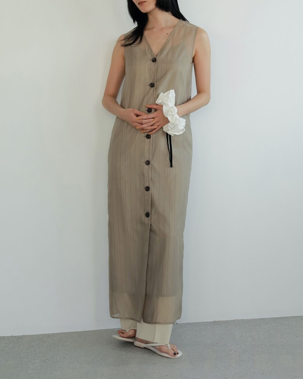 Stripe Layered Onepiece Stripe Layered Onepiece,ストライプレイヤードワンピース,62510330,ワンピース,ワンピ,ストライプ柄,透け感,シースルー,レイヤード,ànuke,アンヌーク,lifes,ライフズ,25ss