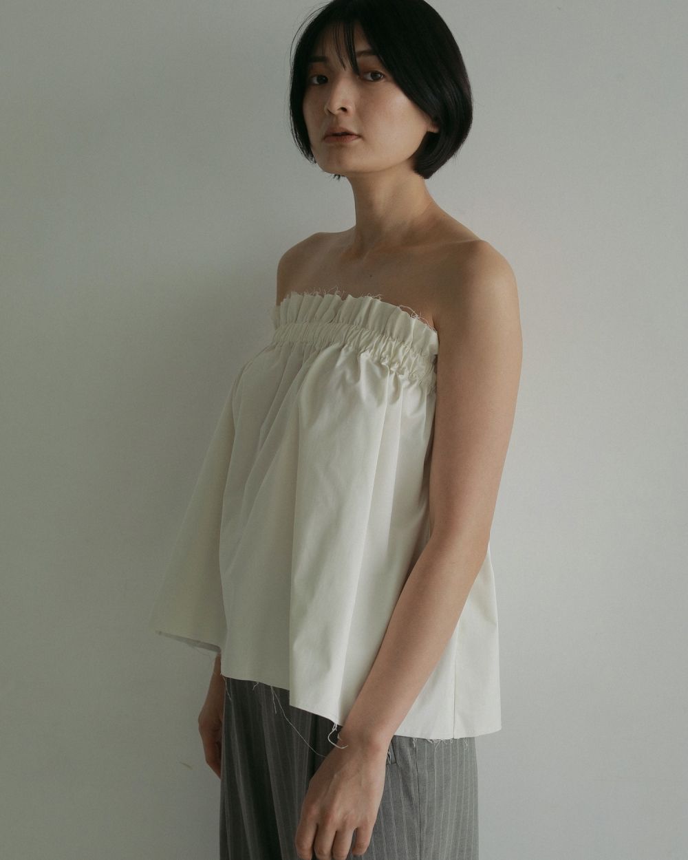 Cutoff Bare Tops Cutoff Bare Tops,カットオフベアトップス,62510424,ベアトップス,オケージョン,ànuke,アンヌーク,lifes,ライフズ,25ss