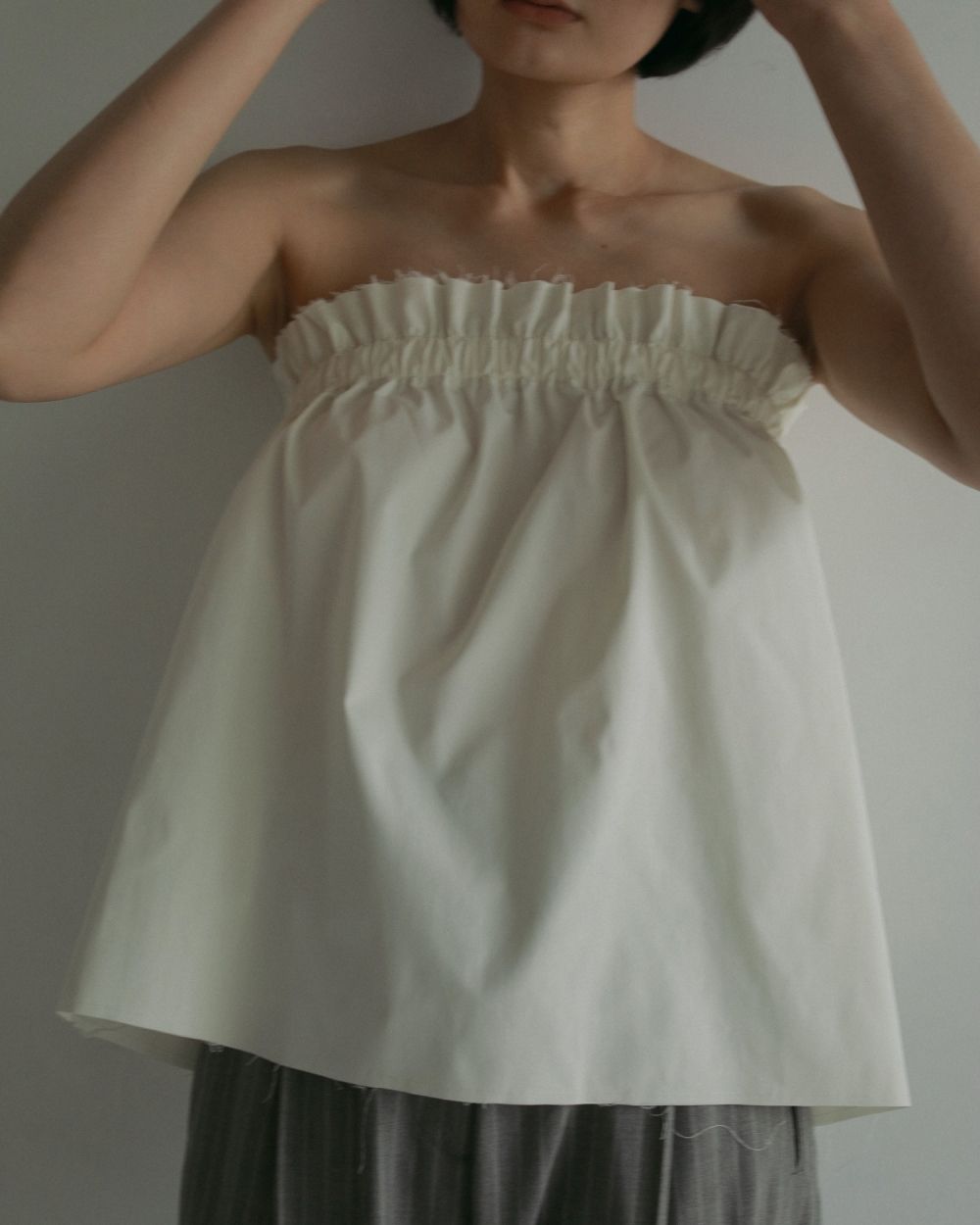 Cutoff Bare Tops Cutoff Bare Tops,カットオフベアトップス,62510424,ベアトップス,オケージョン,ànuke,アンヌーク,lifes,ライフズ,25ss