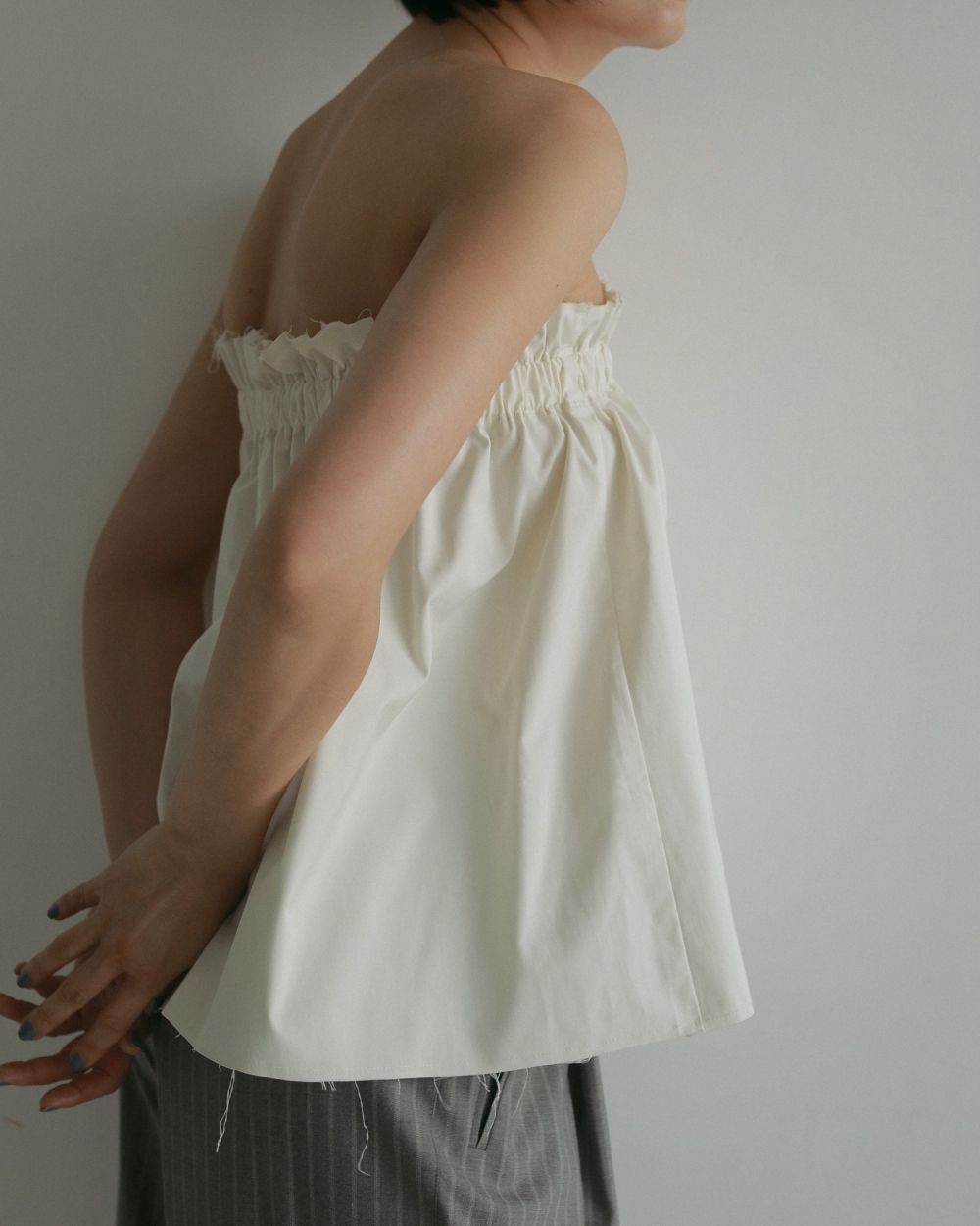 Cutoff Bare Tops Cutoff Bare Tops,カットオフベアトップス,62510424,ベアトップス,オケージョン,ànuke,アンヌーク,lifes,ライフズ,25ss