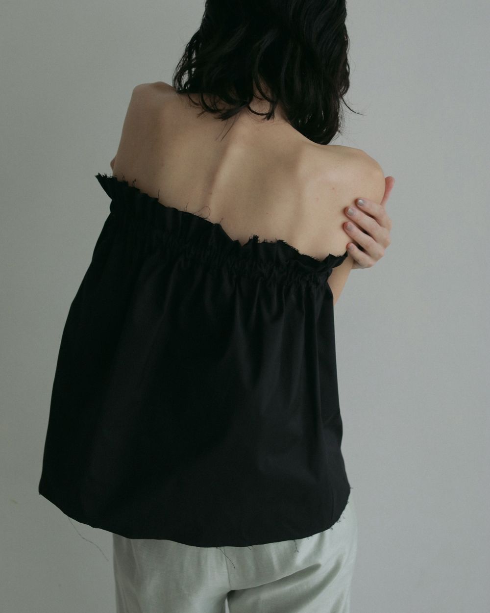 Cutoff Bare Tops Cutoff Bare Tops,カットオフベアトップス,62510424,ベアトップス,オケージョン,ànuke,アンヌーク,lifes,ライフズ,25ss