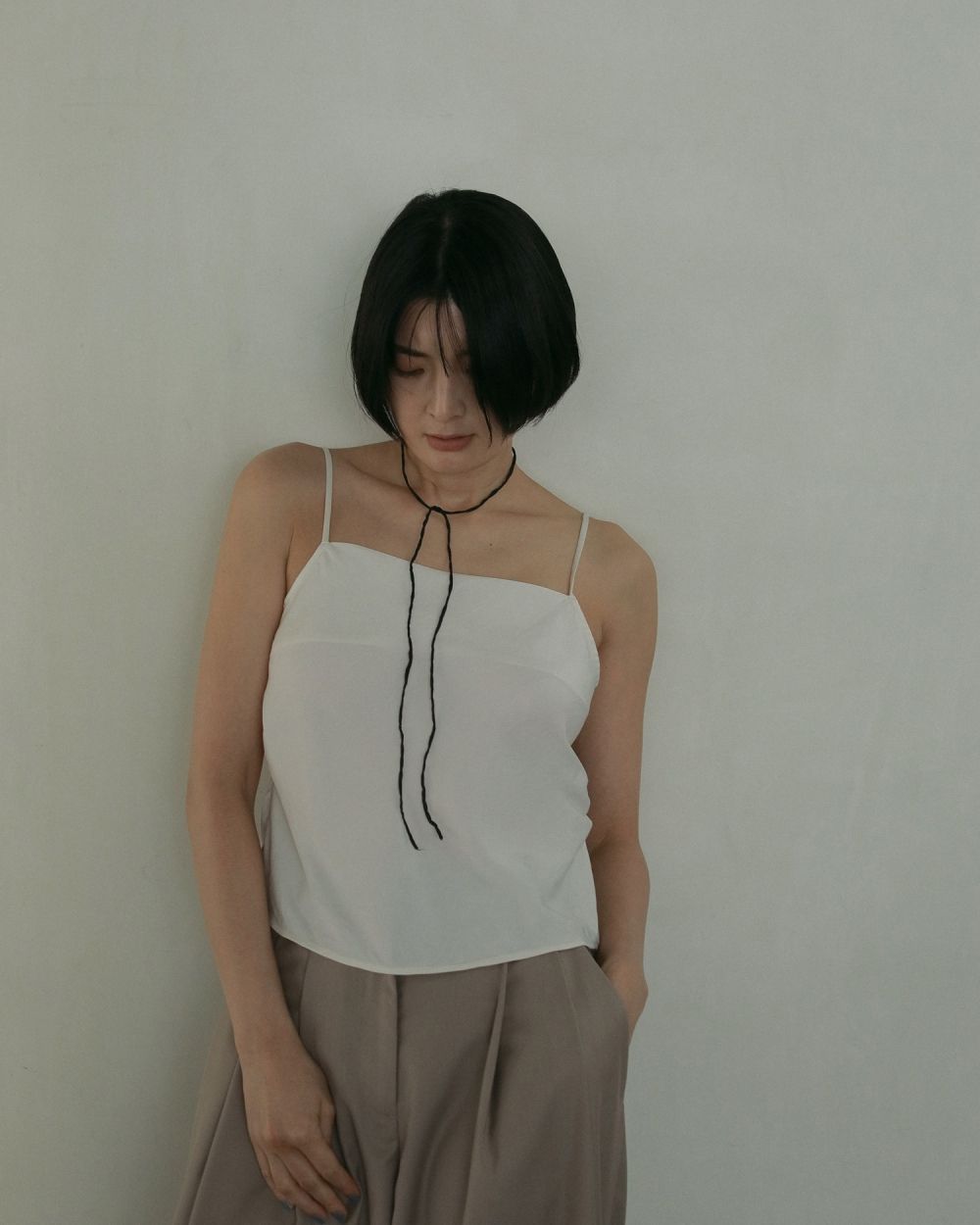 Satin Gather Camisole Satin Gather Camisole,サテンギャザーキャミソール,62510426,トップス,キャミ,キャミソール,サテン素材,ànuke,アンヌーク,lifes,ライフズ,25ss