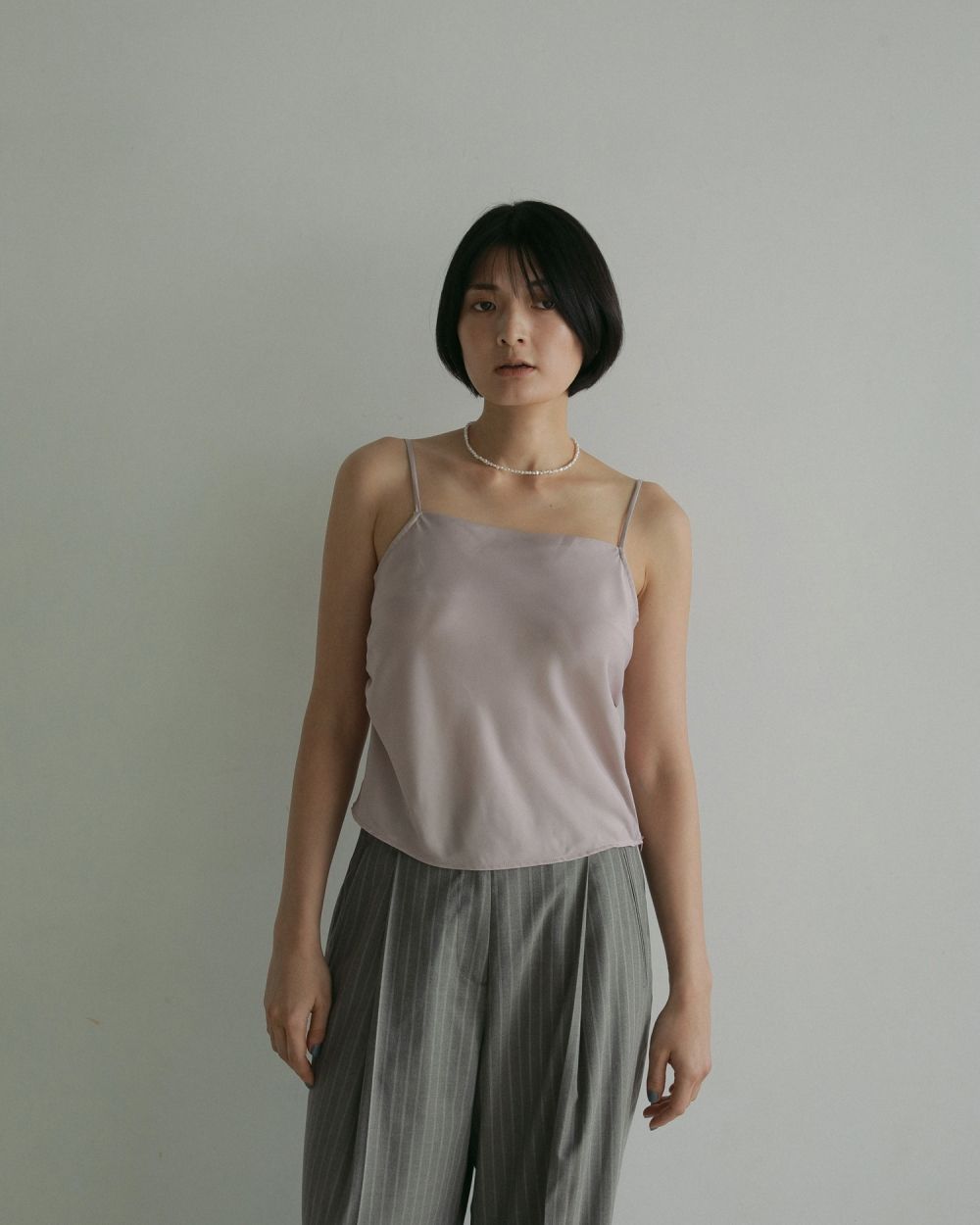 Satin Gather Camisole Satin Gather Camisole,サテンギャザーキャミソール,62510426,トップス,キャミ,キャミソール,サテン素材,ànuke,アンヌーク,lifes,ライフズ,25ss