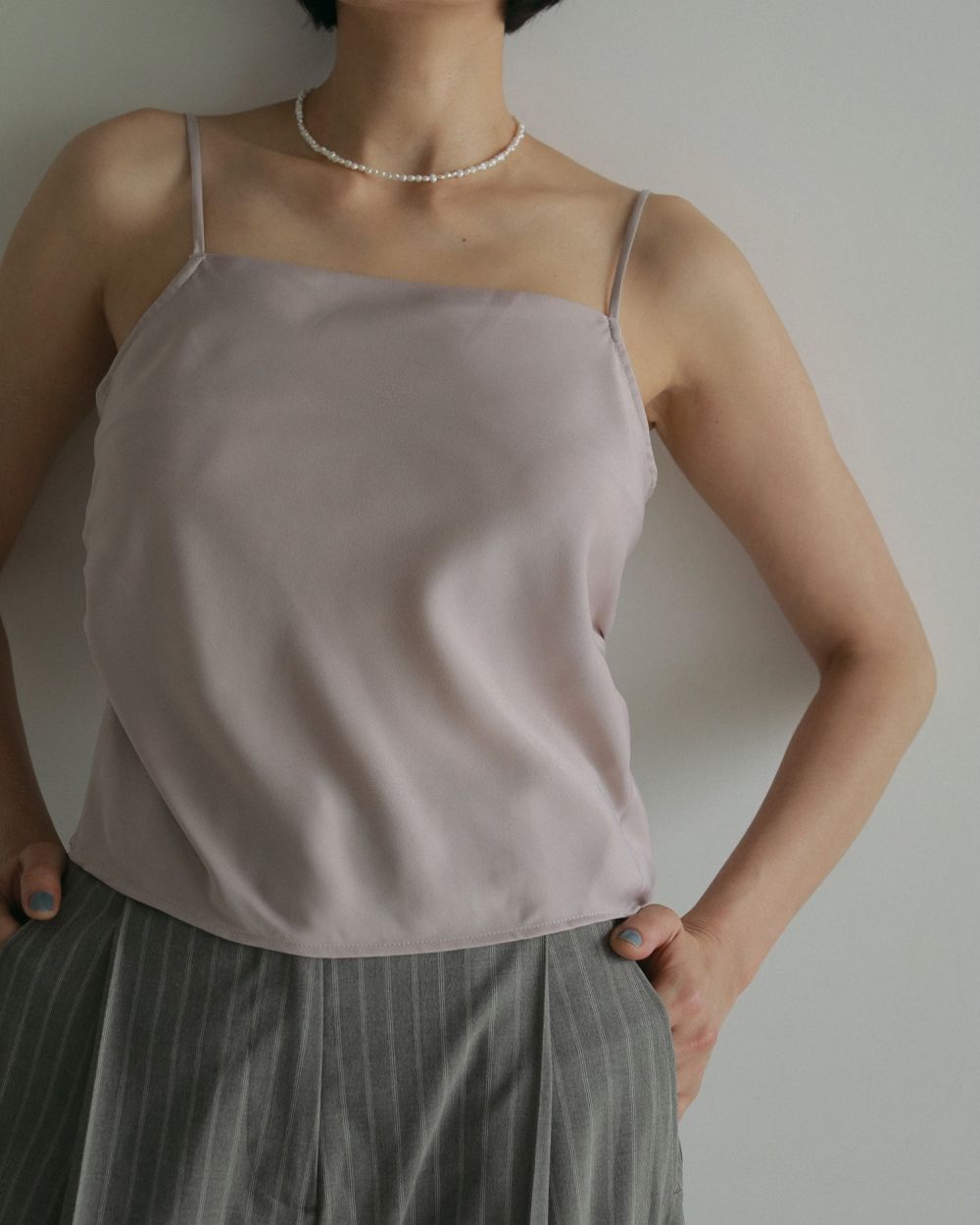 Satin Gather Camisole Satin Gather Camisole,サテンギャザーキャミソール,62510426,トップス,キャミ,キャミソール,サテン素材,ànuke,アンヌーク,lifes,ライフズ,25ss