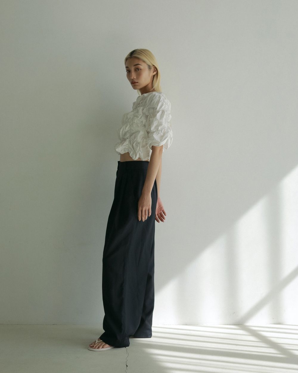 Typewriter Shirring Tops Typewriter Shirring Tops,タイプライターシャーリングトップス,62510427,トップス,シャーリング加工,綿,コットン,ànuke,アンヌーク,lifes,ライフズ,25ss