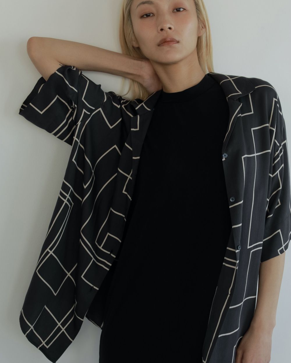 Geometric Opencollar Shirts Geometric Opencollar Shirts,ジオメトリックオープンカラーシャツ,62510432,トップス,シャツ,オープンカラーシャツ,インド製,開襟シャツ,ànuke,アンヌーク,lifes,ライフズ,25ss