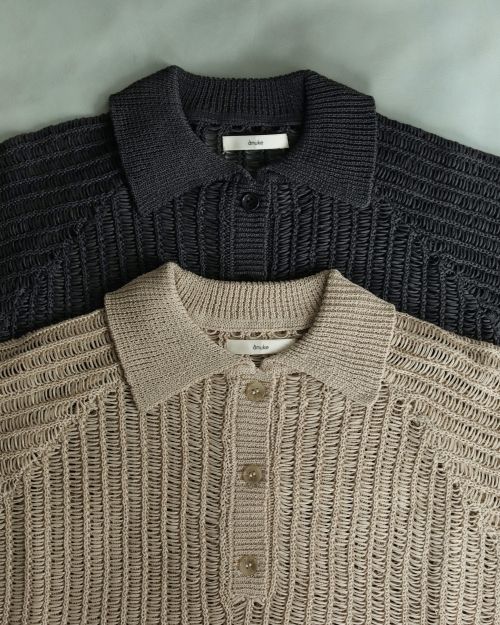 ànuke online store（アンヌーク） / Mesh Polo KnitMesh Polo Knit