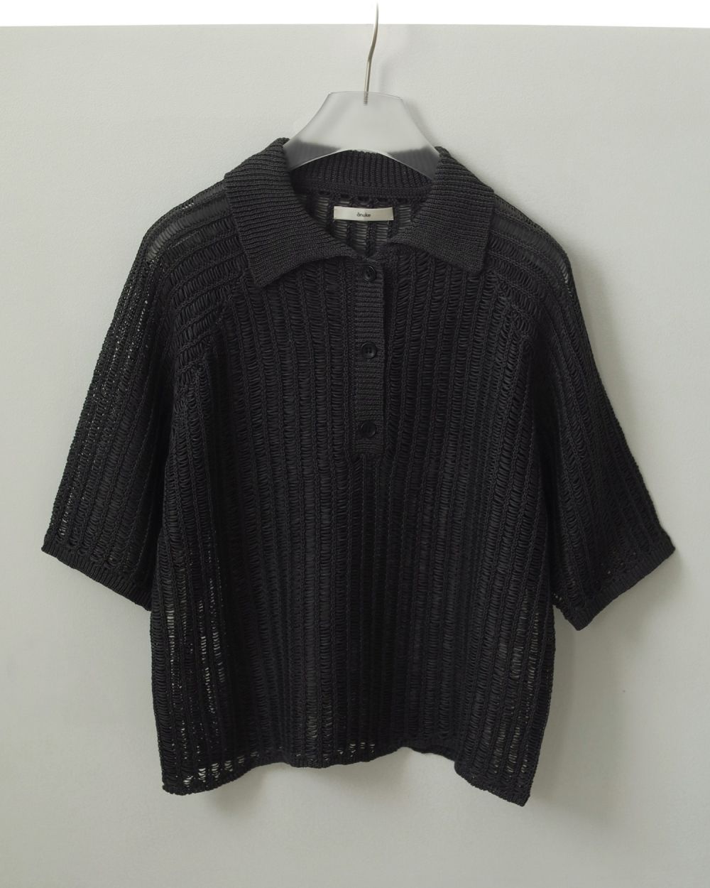Mesh Polo Knit Mesh Polo Knit,メッシュ ポロ ニット,62510525,トップス,ニット,ポロシャツ,メッシュニット,ànuke,アンヌーク,lifes,ライフズ,25ss
