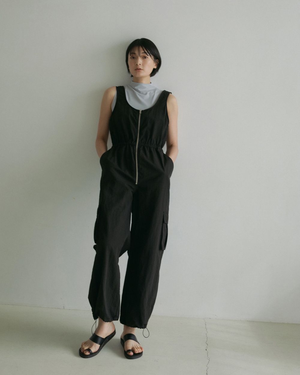 Sleeveless Smooth Bodysuit Sleeveless Smooth Bodysuit,スリーブレススムースボディスーツ,62510612,ノースリーブボディスーツ,ハイネック,ànuke,アンヌーク,lifes,ライフズ,25ss