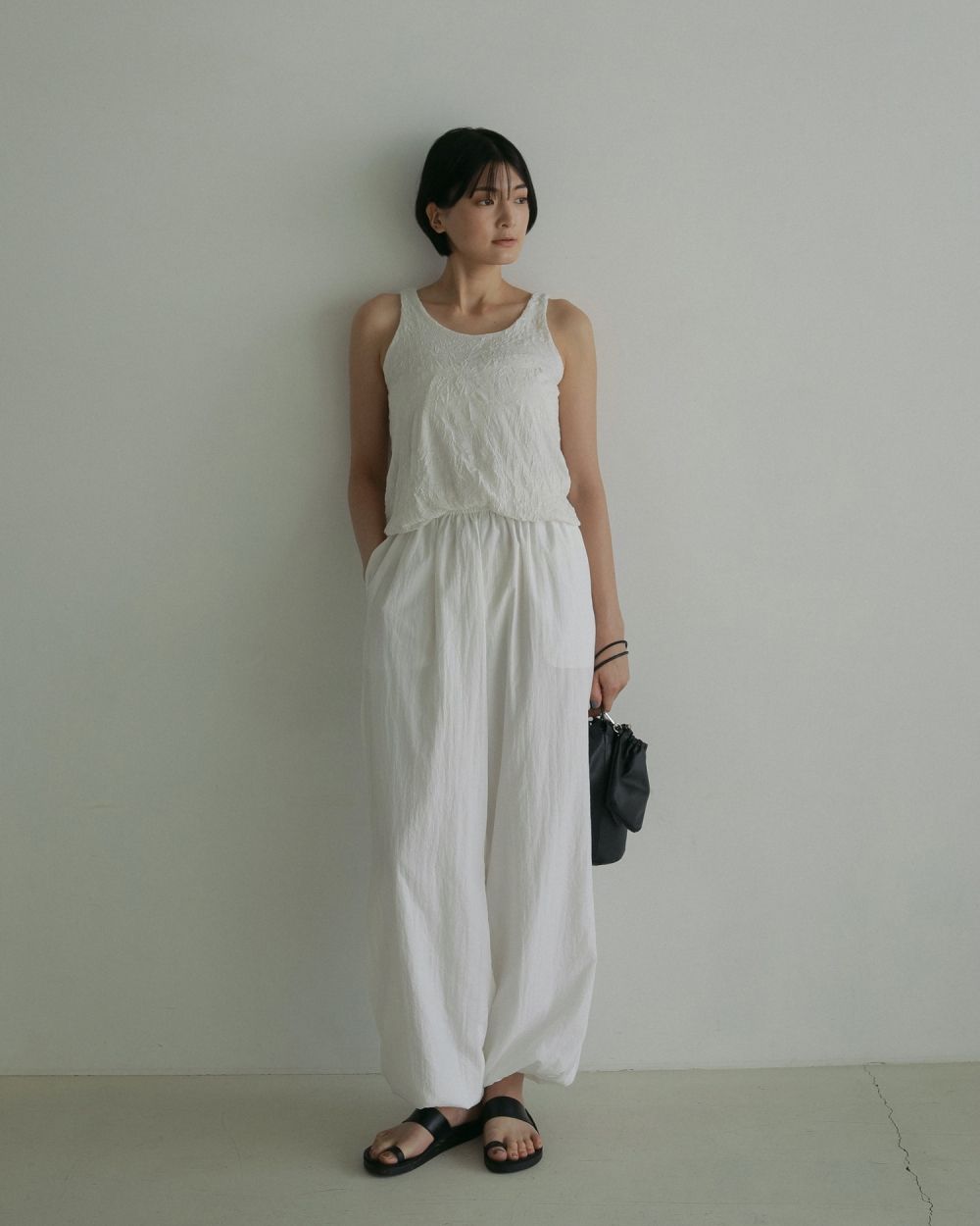 Washer Tanktop Washer Tanktop,ワッシャー タンクトップ,62510615,トップス,タンク,タンクトップ,シワ加工,カットソー素材,ànuke,アンヌーク,lifes,ライフズ,25ss