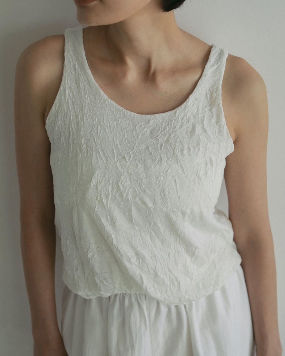 Washer Tanktop Washer Tanktop,ワッシャー タンクトップ,62510615,トップス,タンク,タンクトップ,シワ加工,カットソー素材,ànuke,アンヌーク,lifes,ライフズ,25ss