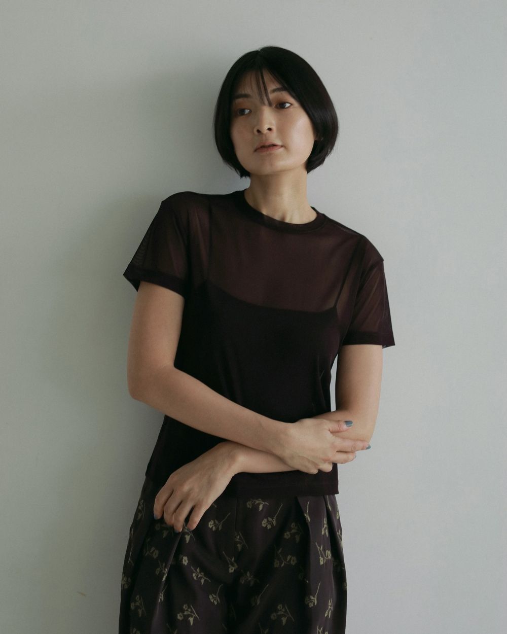 Sheer Tulle T-shirts Sheer Tulle T-shirts,シアーチュールTシャツ,62510624,トップス,Tシャツ,透け感,ノースリーブ,ànuke,アンヌーク,lifes,ライフズ,25ss