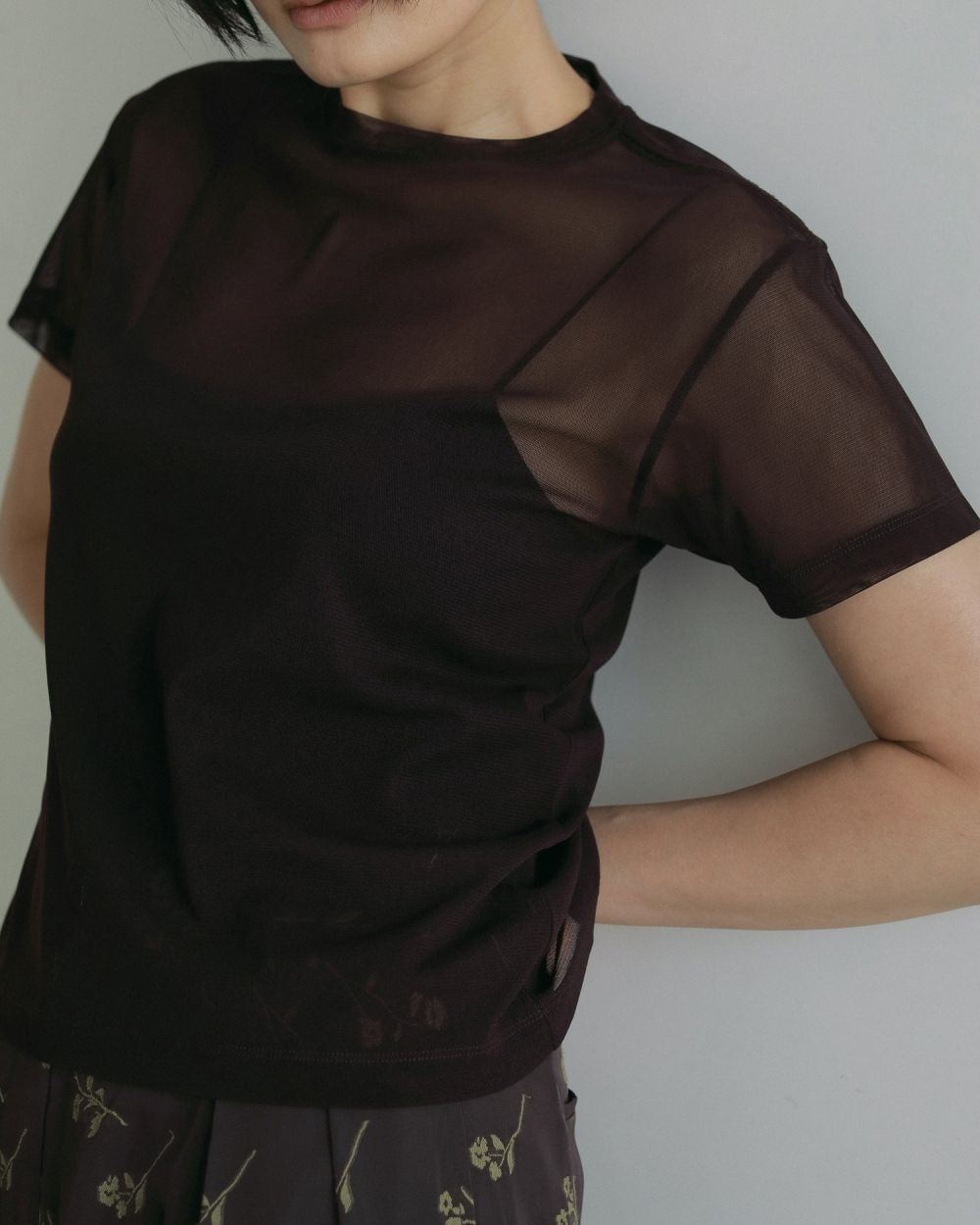 Sheer Tulle T-shirts Sheer Tulle T-shirts,シアーチュールTシャツ,62510624,トップス,Tシャツ,透け感,ノースリーブ,ànuke,アンヌーク,lifes,ライフズ,25ss