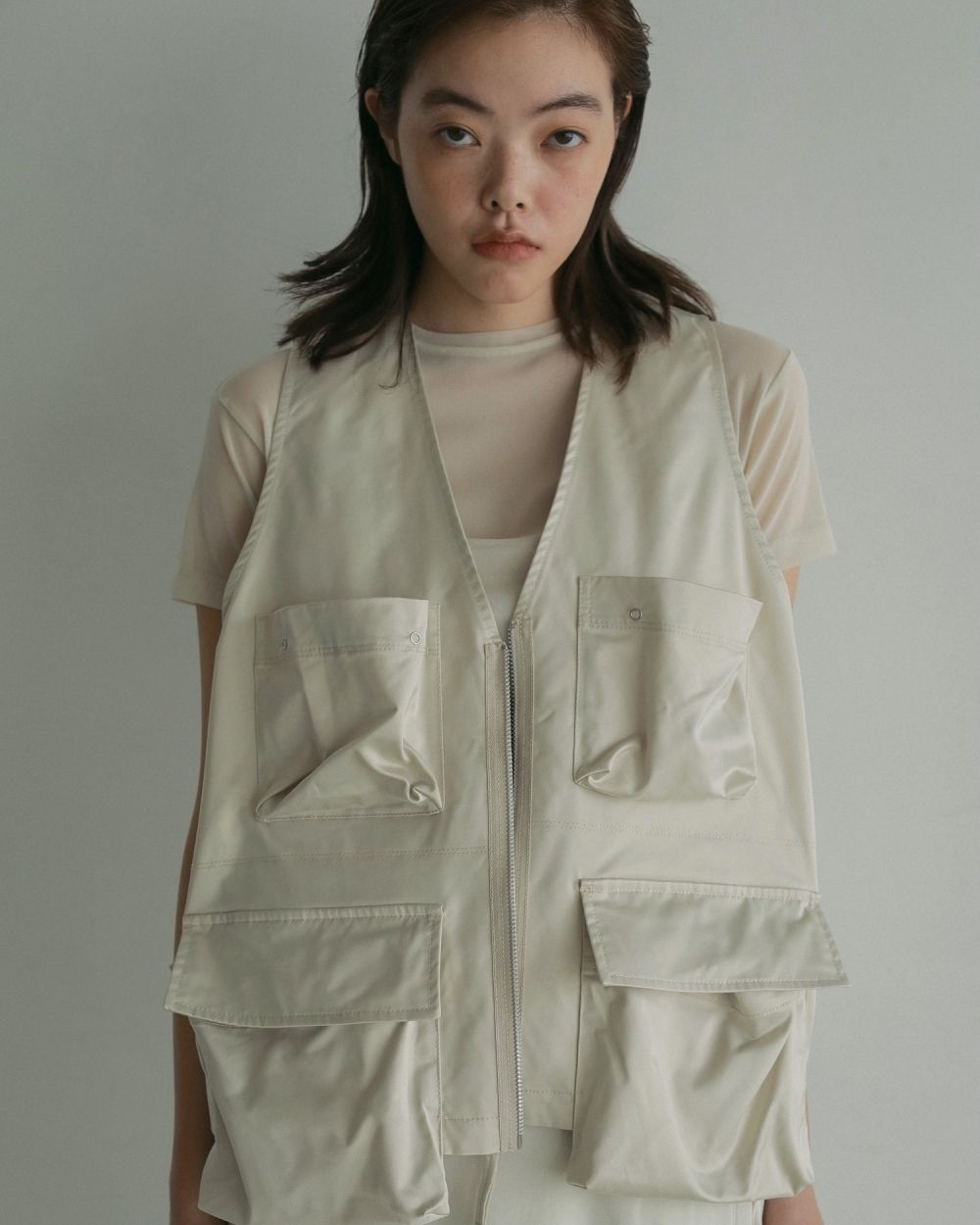 Sheer Tulle T-shirts Sheer Tulle T-shirts,シアーチュールTシャツ,62510624,トップス,Tシャツ,透け感,ノースリーブ,ànuke,アンヌーク,lifes,ライフズ,25ss