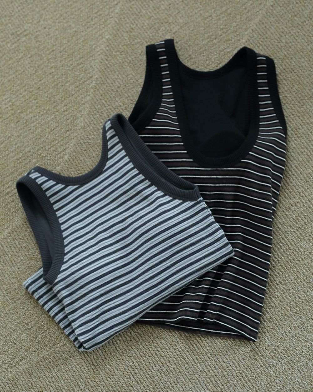 ànuke online store（アンヌーク） / Border Rib TankBorder Rib Tank