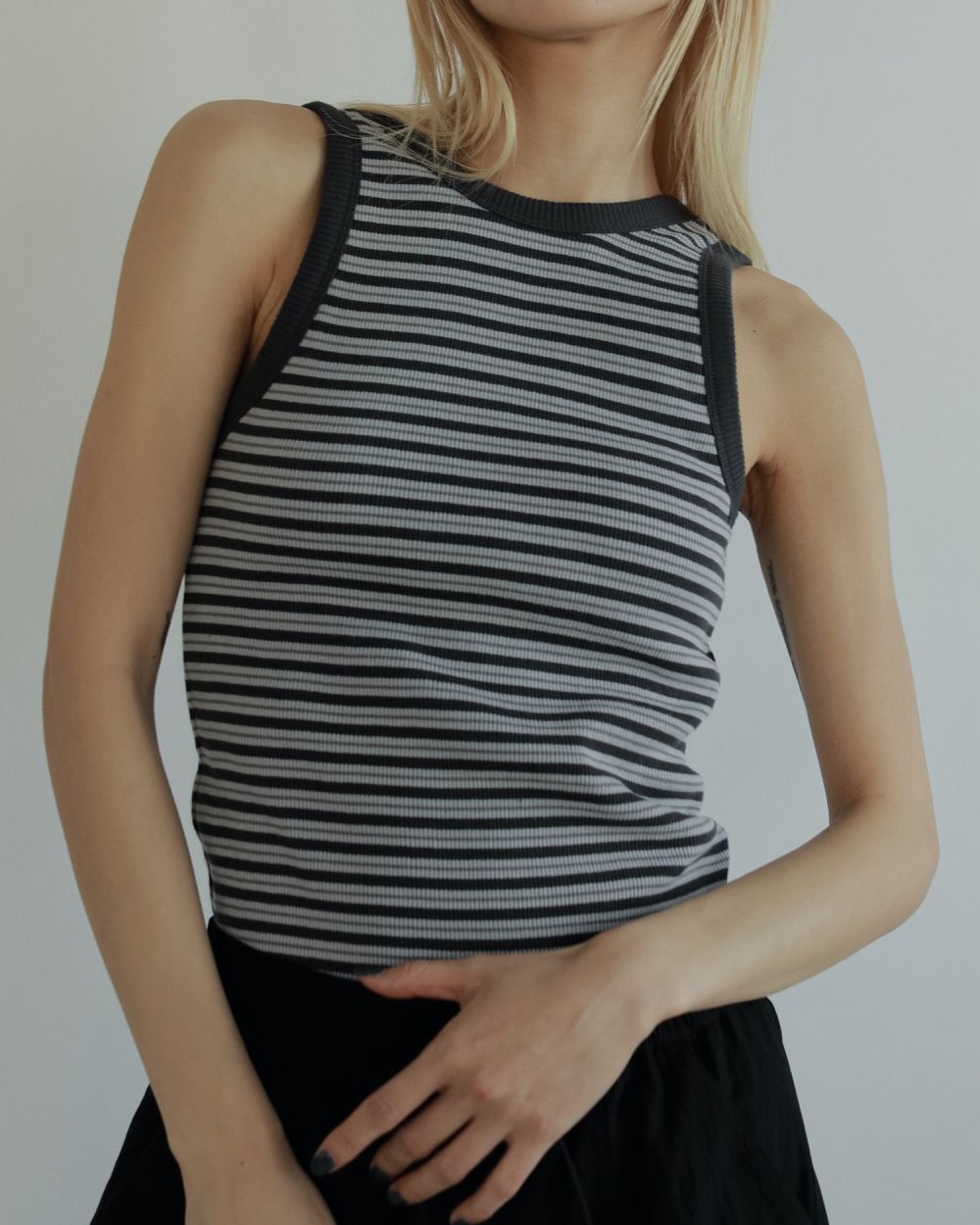 ànuke online store（アンヌーク） / Border Rib TankBorder Rib Tank