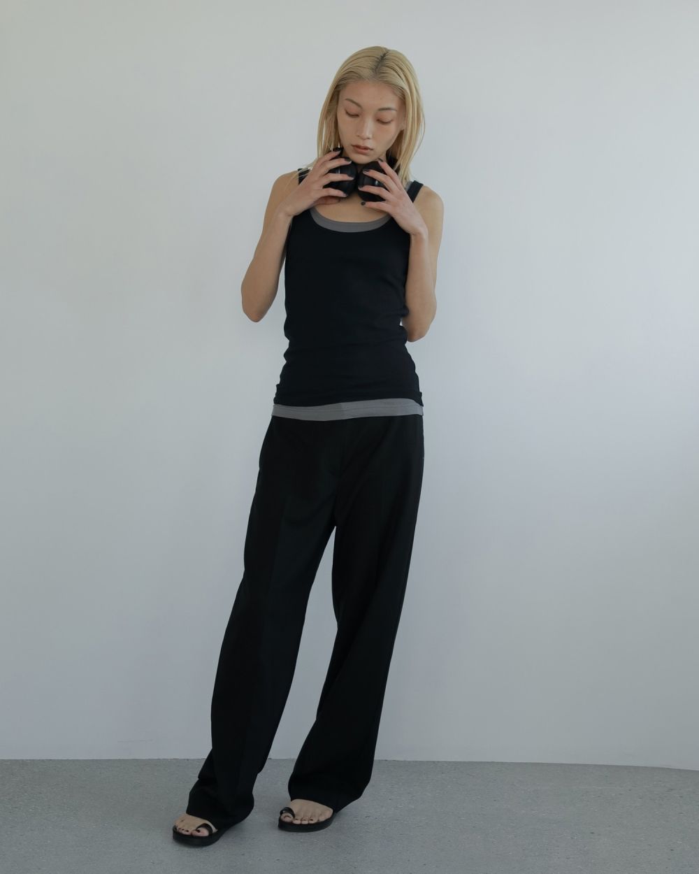 Sheer Layered Tanktop Sheer Layered Tanktop,シアーレイヤードタンクトップ,62510637,タンク,タンクトップ,トップス,レイヤードトップス,透け感,ànuke,アンヌーク,lifes,ライフズ,25ss