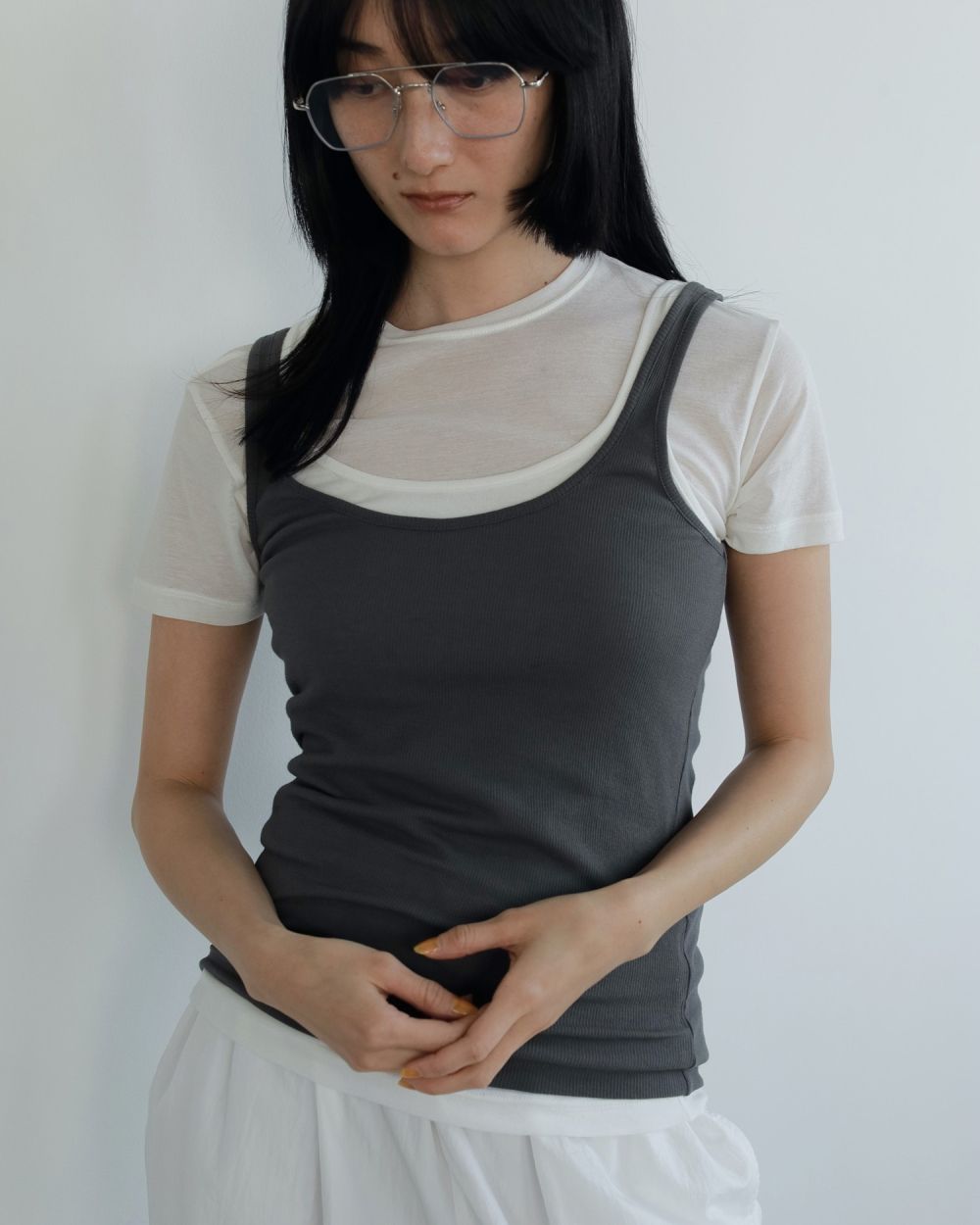 Sheer Layered Tanktop Sheer Layered Tanktop,シアーレイヤードタンクトップ,62510637,タンク,タンクトップ,トップス,レイヤードトップス,透け感,ànuke,アンヌーク,lifes,ライフズ,25ss