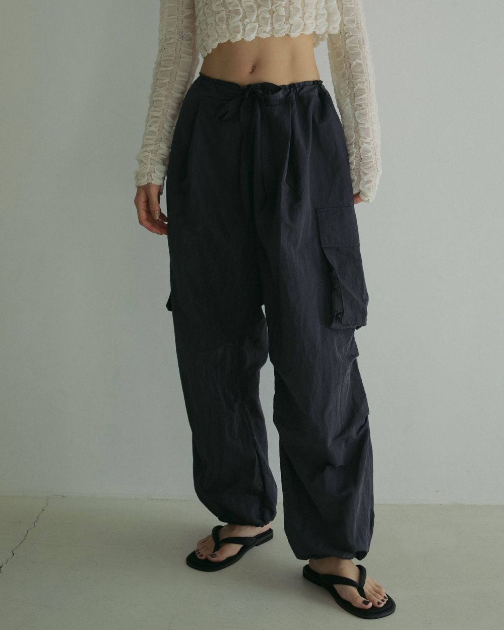 Nylon Cargo Pants  Nylon Cargo Pants,ナイロンカーゴパンツ,62510703,ボトム,パンツ,カーゴパンツ,ナイロン素材,カジュアル,ànuke,アンヌーク,lifes,ライフズ,25ss