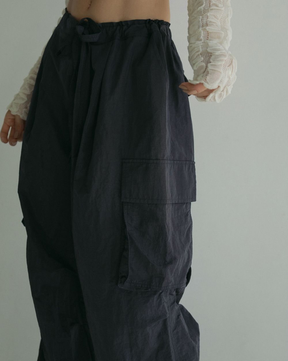 Nylon Cargo Pants  Nylon Cargo Pants,ナイロンカーゴパンツ,62510703,ボトム,パンツ,カーゴパンツ,ナイロン素材,カジュアル,ànuke,アンヌーク,lifes,ライフズ,25ss