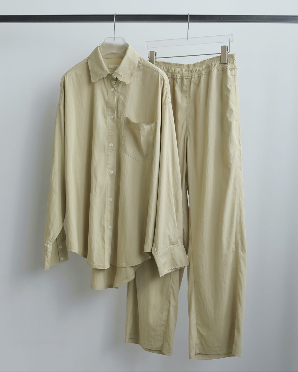 Chambray Rough Pants Chambray Rough Pants,シャンブレーラフパンツ,62510710,パンツ,ボトムス,ウエストゴム,ànuke,トアンヌーク,lifes,ライフズ,25ss