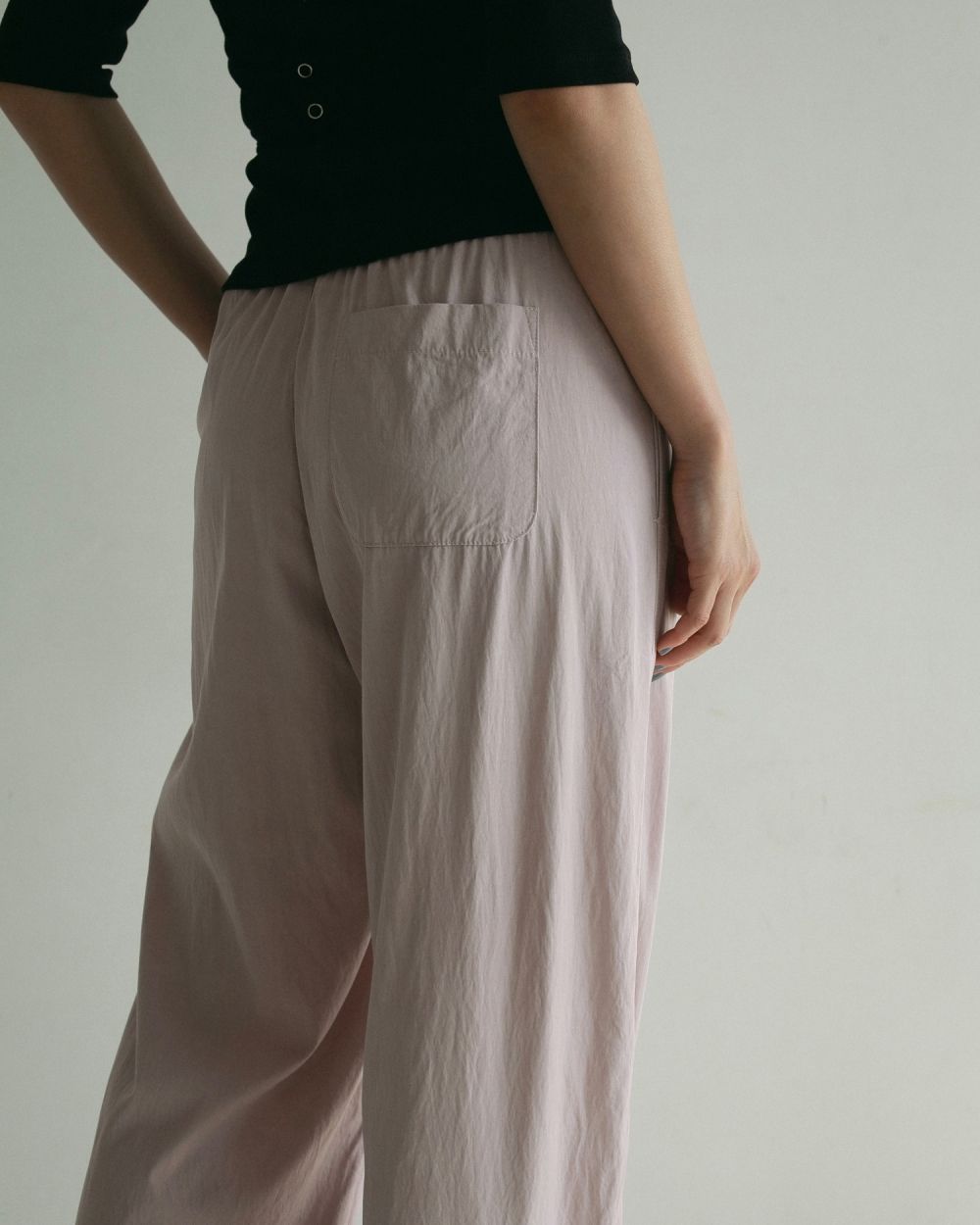 Chambray Rough Pants Chambray Rough Pants,シャンブレーラフパンツ,62510710,パンツ,ボトムス,ウエストゴム,ànuke,トアンヌーク,lifes,ライフズ,25ss