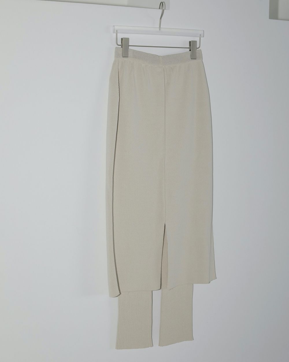 Mixknit Skirt Pants Mixknit Skirt Pants,ミックスニットスカートパンツ,62510712,パンツ,ボトムス,ニットパンツ,ニットスカート,レイヤード,ànuke,トアンヌーク,lifes,ライフズ,25ss