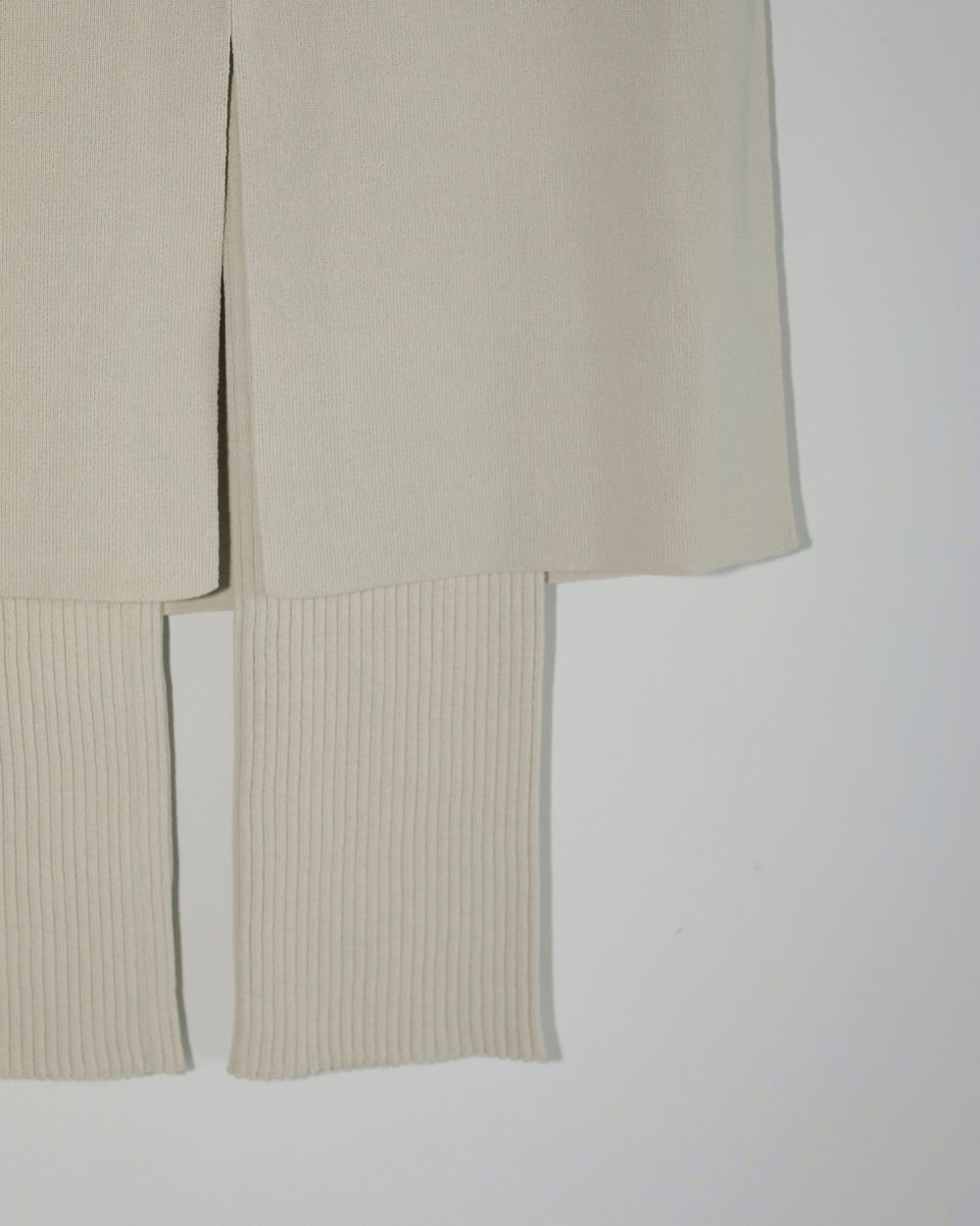 Mixknit Skirt Pants Mixknit Skirt Pants,ミックスニットスカートパンツ,62510712,パンツ,ボトムス,ニットパンツ,ニットスカート,レイヤード,ànuke,トアンヌーク,lifes,ライフズ,25ss