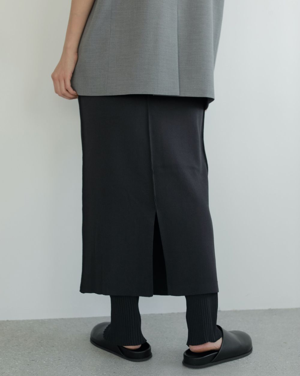 Mixknit Skirt Pants Mixknit Skirt Pants,ミックスニットスカートパンツ,62510712,パンツ,ボトムス,ニットパンツ,ニットスカート,レイヤード,ànuke,トアンヌーク,lifes,ライフズ,25ss