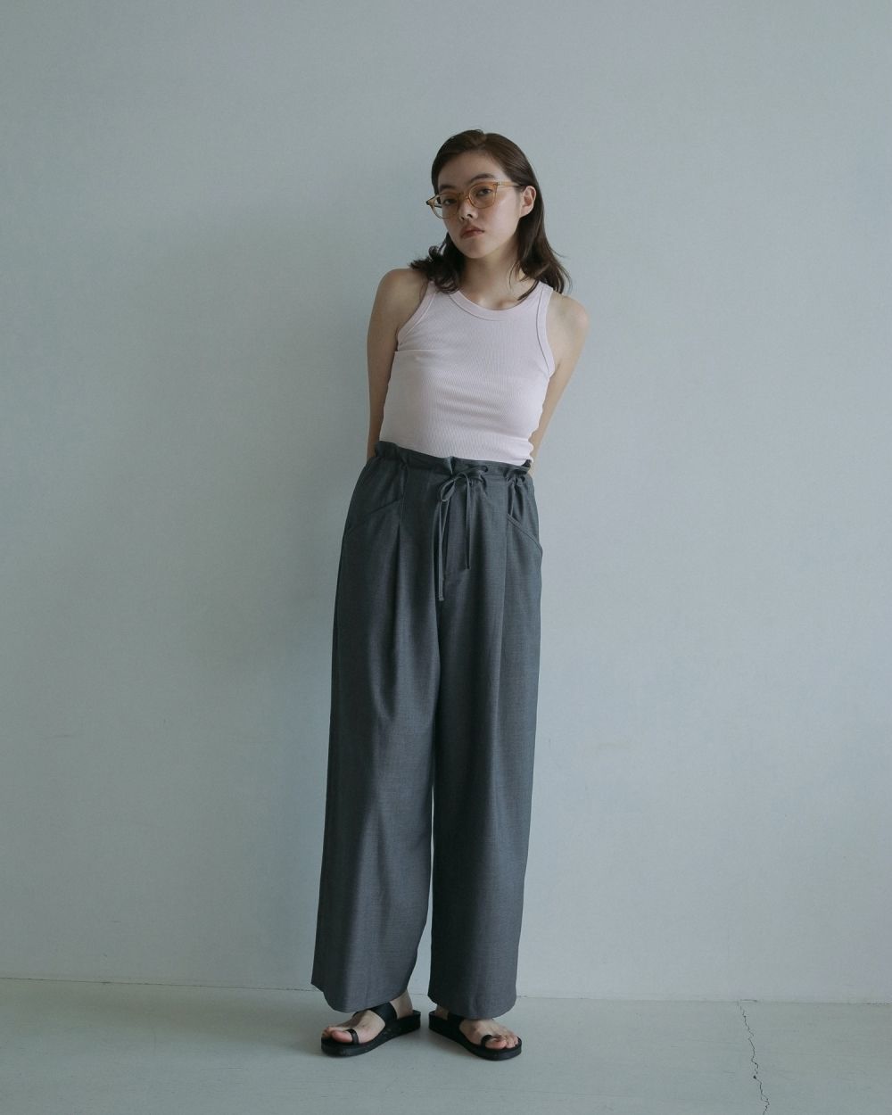 Drawstring Waterrepellent Pants Drawstring Waterrepellent Pants,ドロストリングウォーターリペラントパンツ,62510718,ボトム,パンツ,撥水加工,ànuke,アンヌーク,lifes,ライフズ,25ss